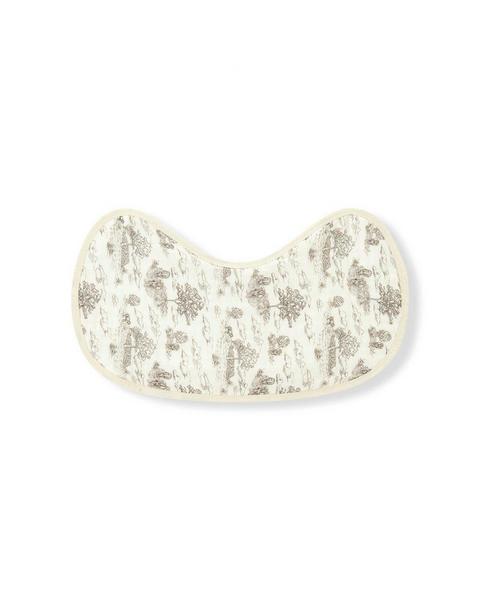 Country Toile Contour Four Layer Burp Cloth