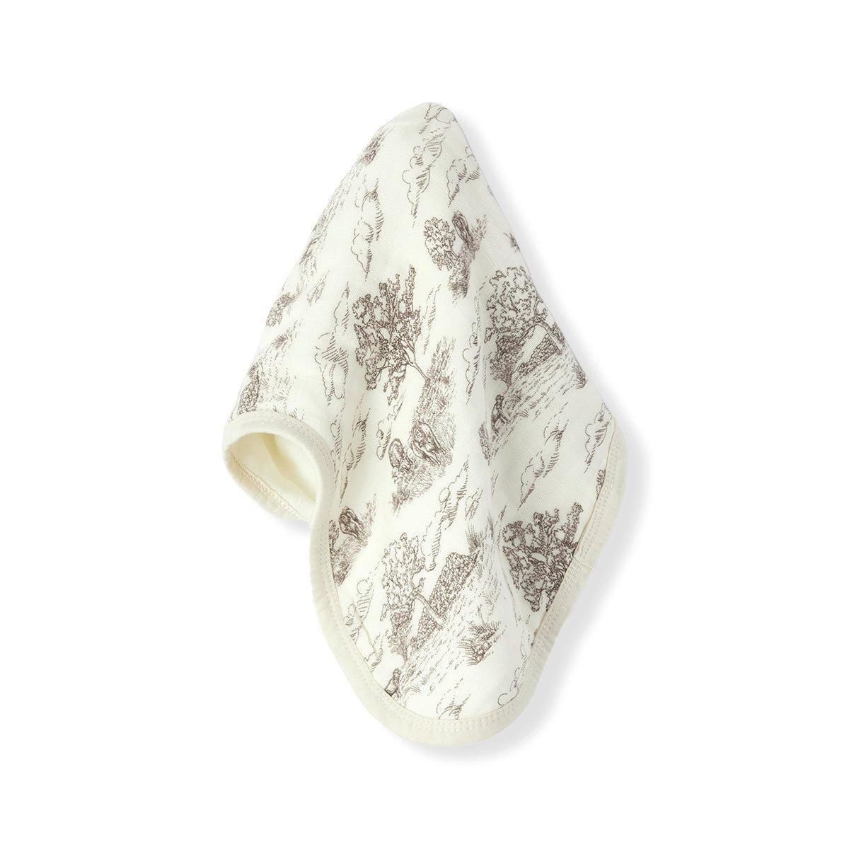 Country Toile Contour Four Layer Burp Cloth image number 2