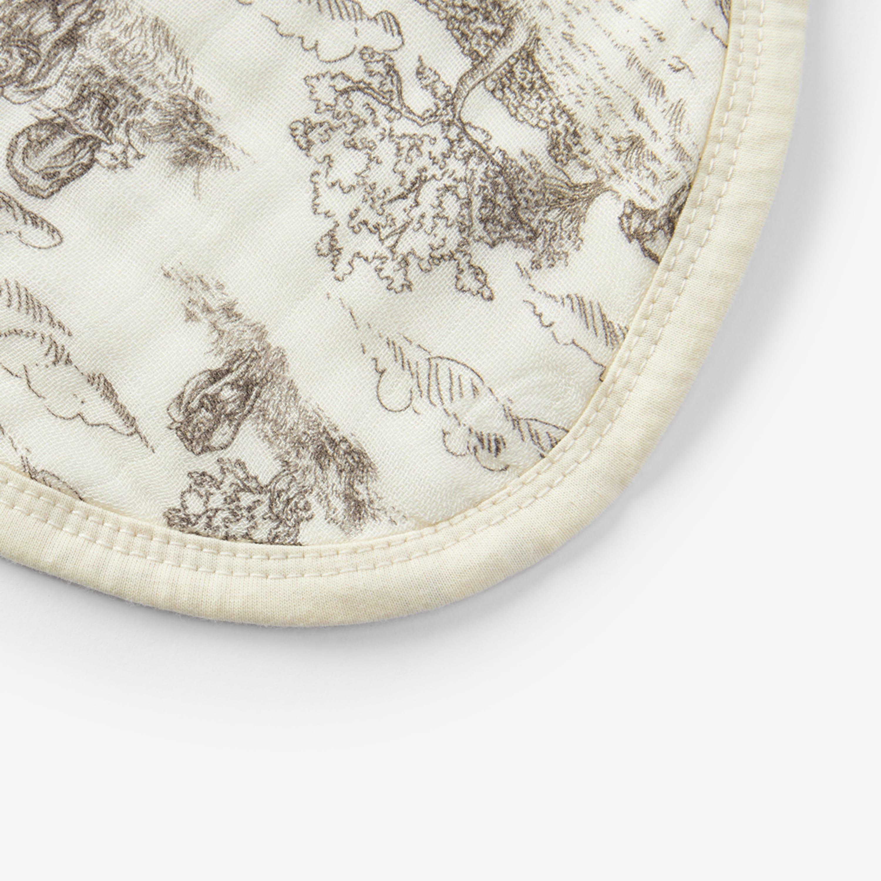 Country Toile Contour Four Layer Burp Cloth image number 4