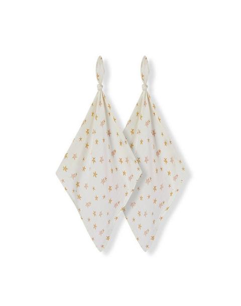 Starfish Dreams Bamboo Two-Piece Burp Cloth Set
