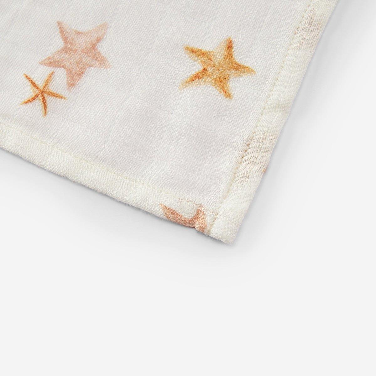 Starfish Dreams Bamboo Two-Piece Burp Cloth Set image number 4