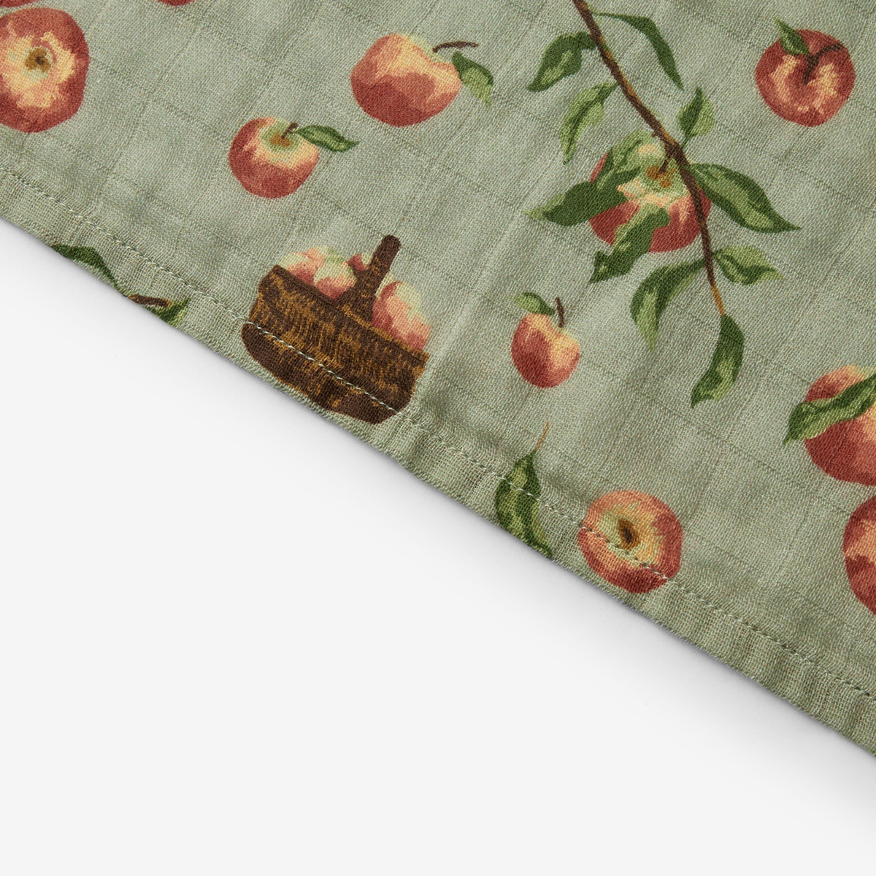 Apple Orchard Organic Cotton Two-Piece Burp Cloth Set image number 3