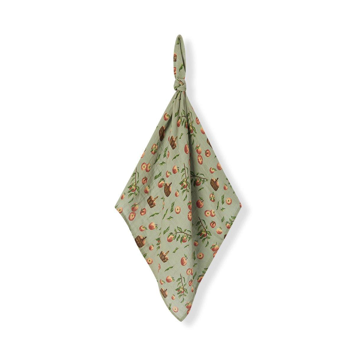 Apple Orchard Organic Cotton Two-Piece Burp Cloth Set image number 1