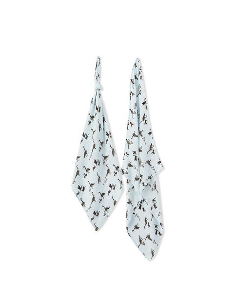 Goose Bamboo Two-Piece Burp Cloth Set