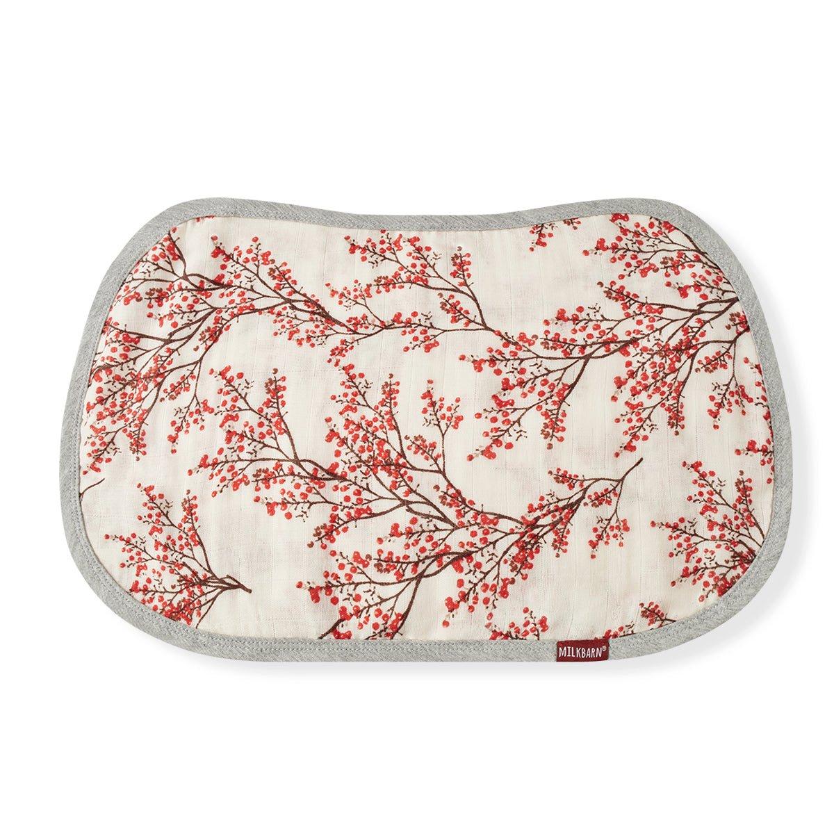 Winterberry Contour Four Layer Burp Cloth image number 1