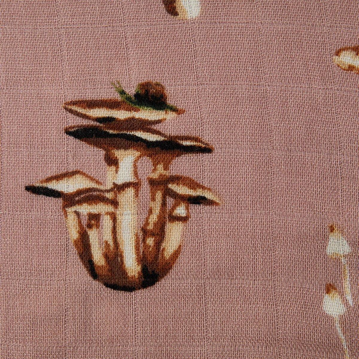 Mushroom Contour Four Layer Burp Cloth image number 2