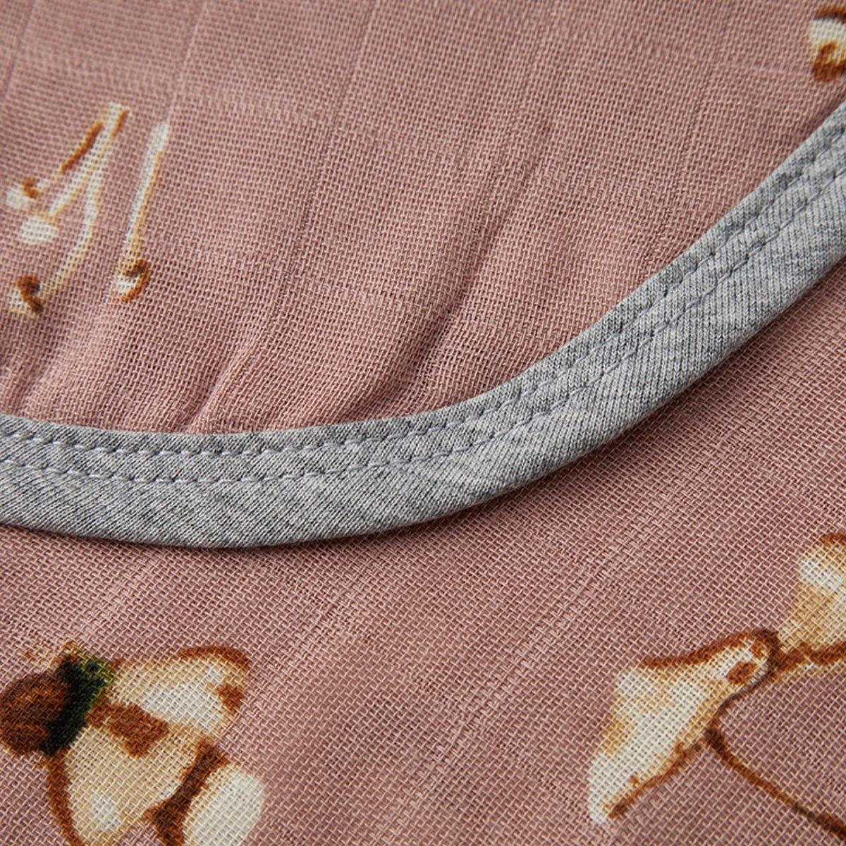 Mushroom Contour Four Layer Burp Cloth image number 3
