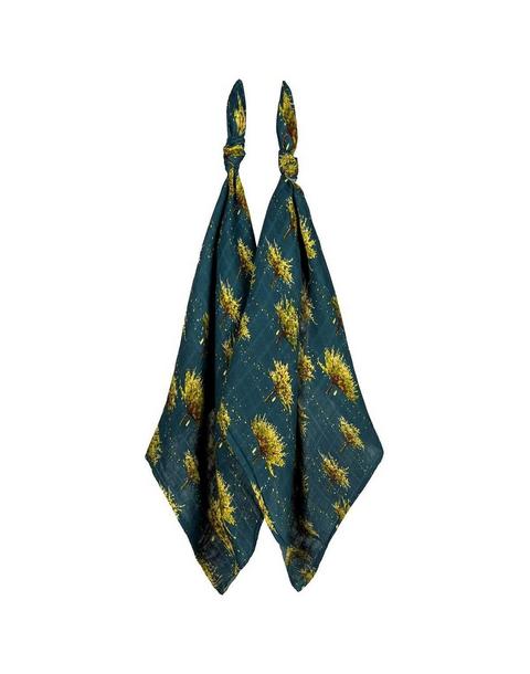 Firefly Bamboo Muslin Two-Piece Burp Cloth Set
