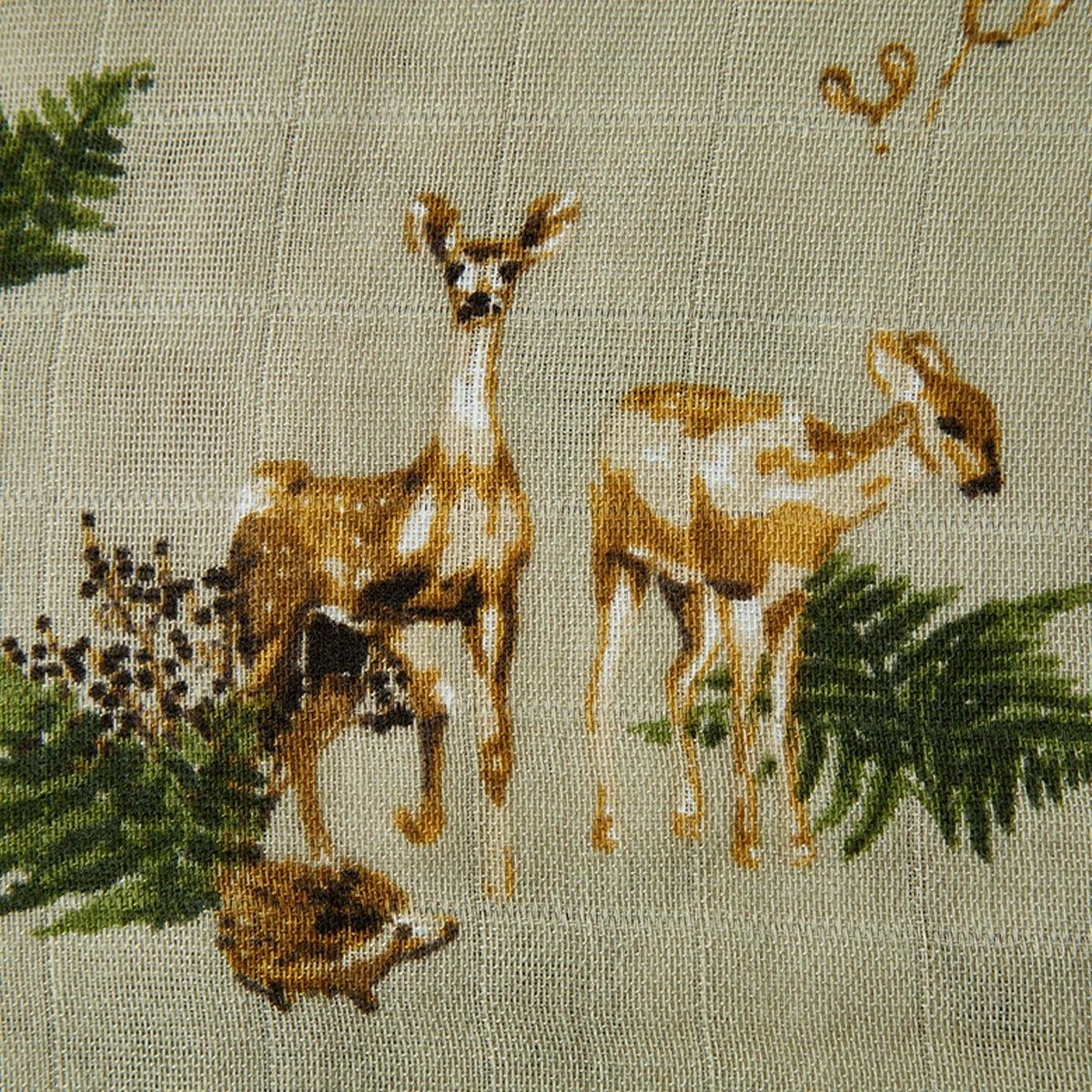 Forest Party Contour Four Layer Burp Cloth image number 2