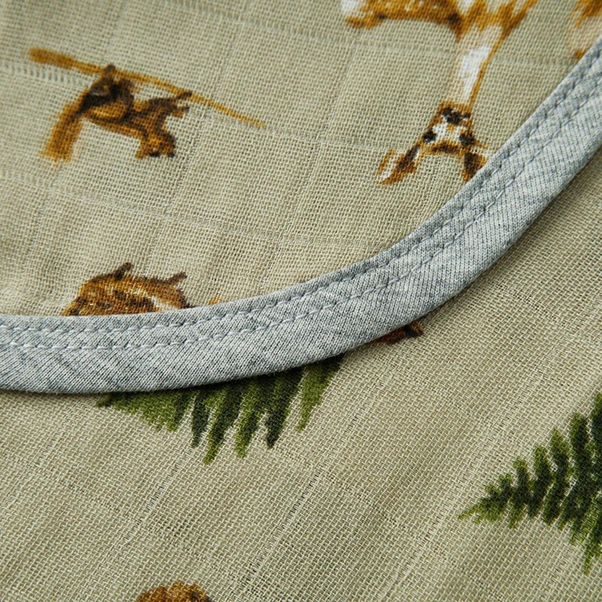 Forest Party Contour Four Layer Burp Cloth image number 3