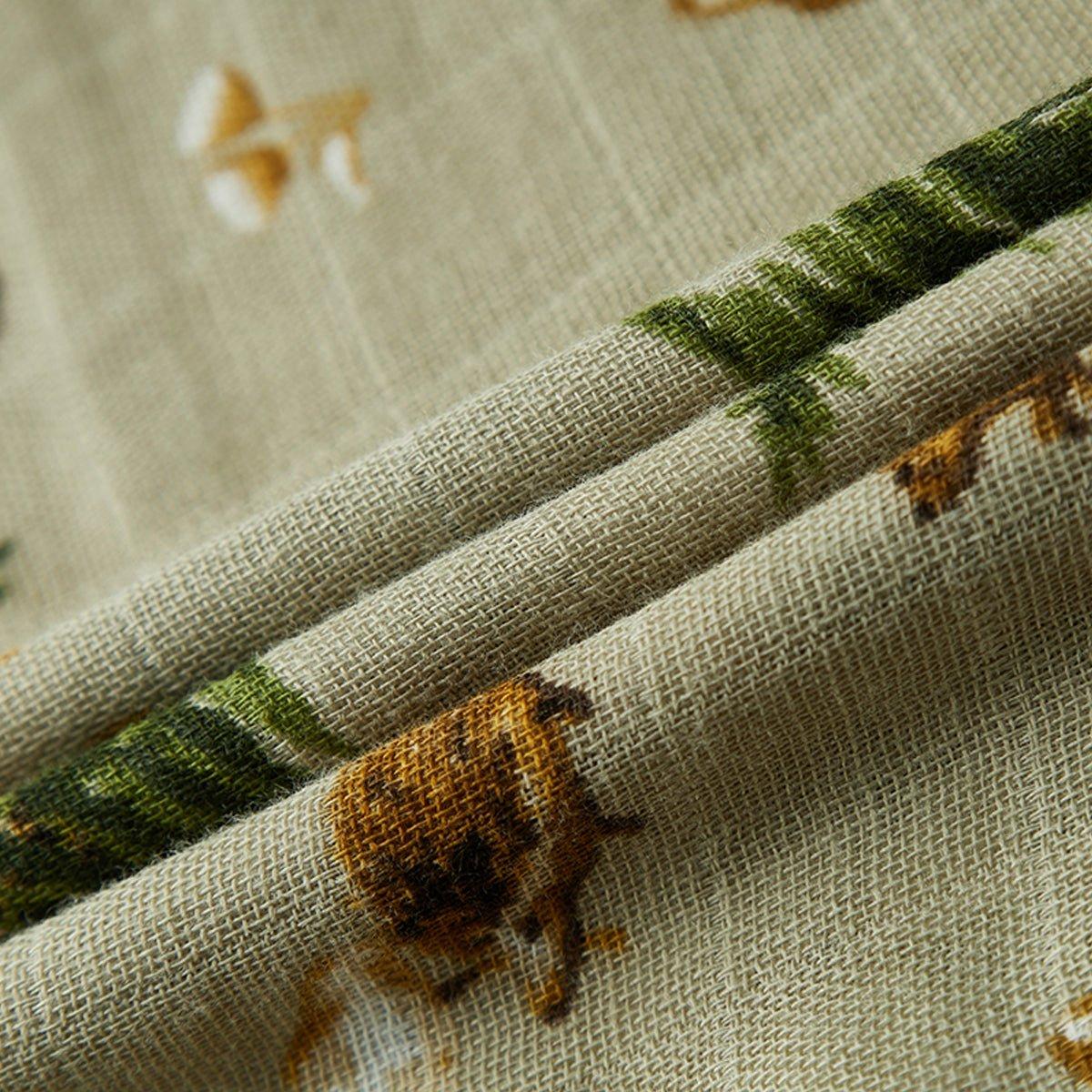 Forest Party Contour Four Layer Burp Cloth image number 4