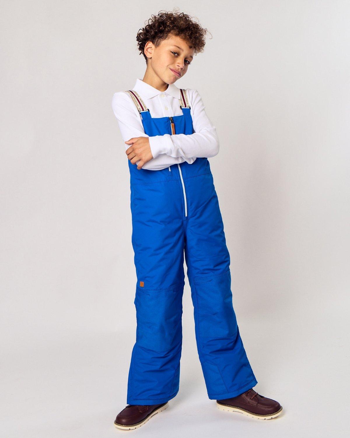 Kids Varsity Blue Bib Snow Pant image number 2
