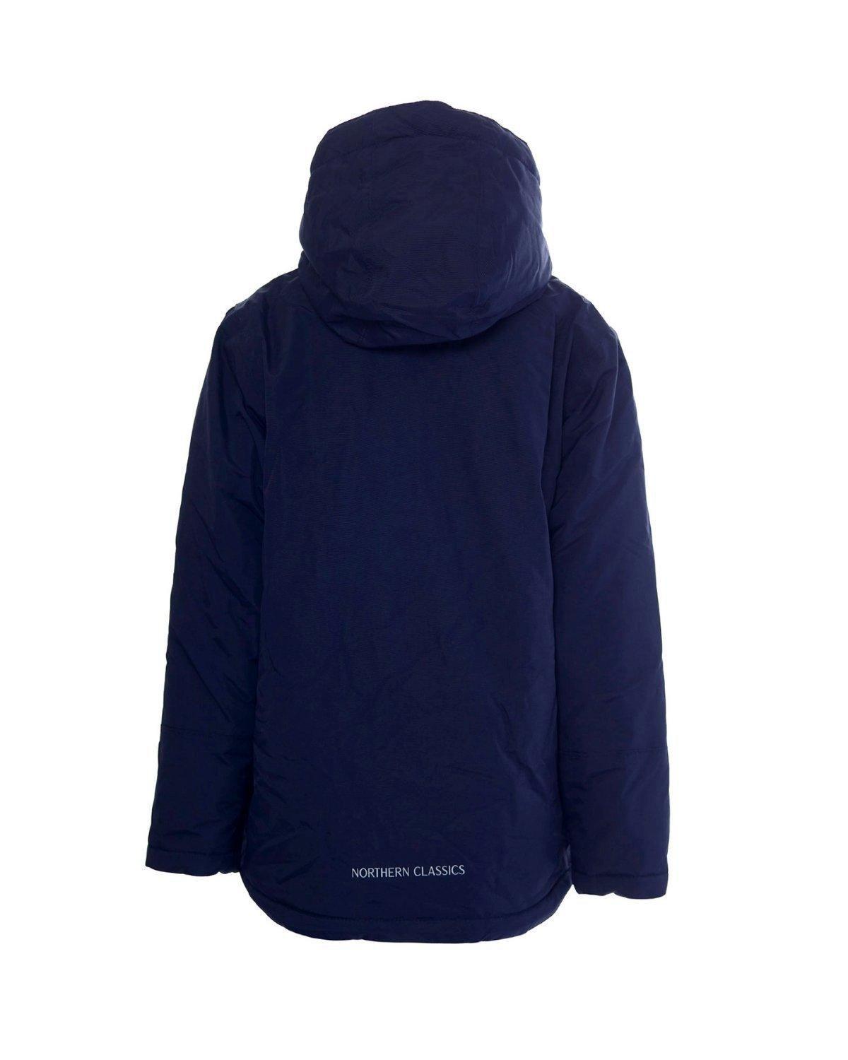 Kids Navy Blue Winter Coat image number 1