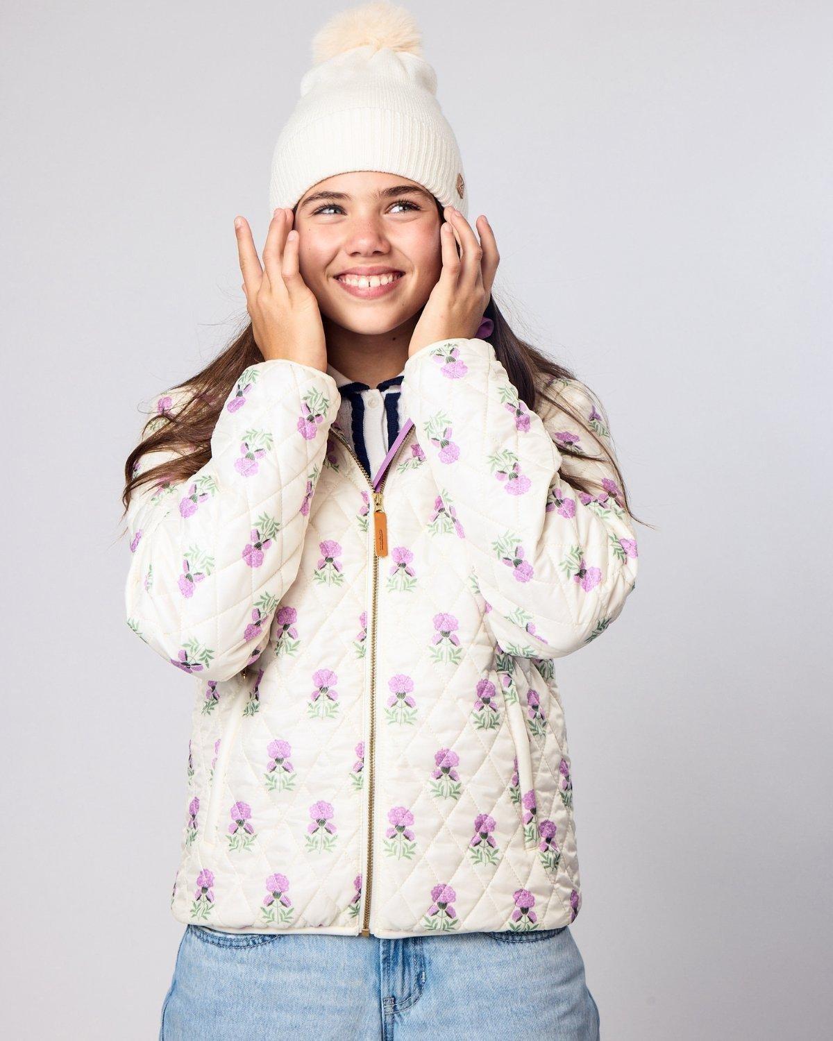 Kids Winter White Marigold Puffer Jacket image number 2