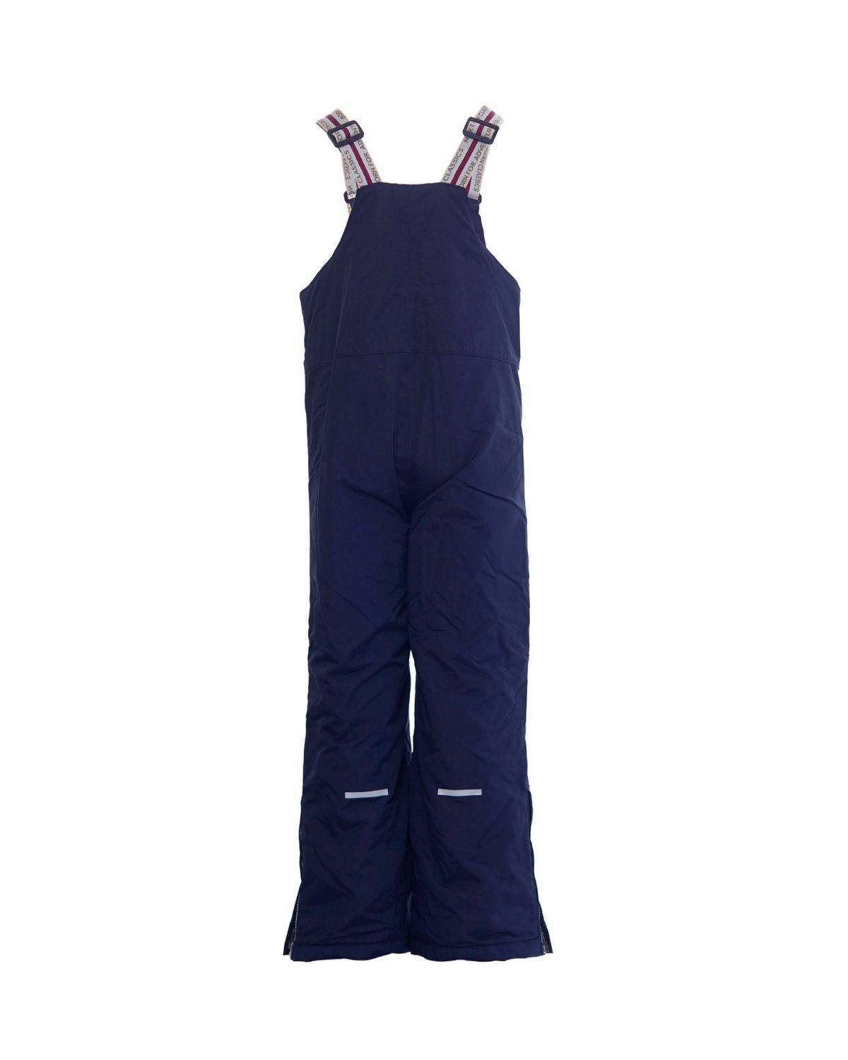 Kids Navy Blue Bib Snow Pant image number 1
