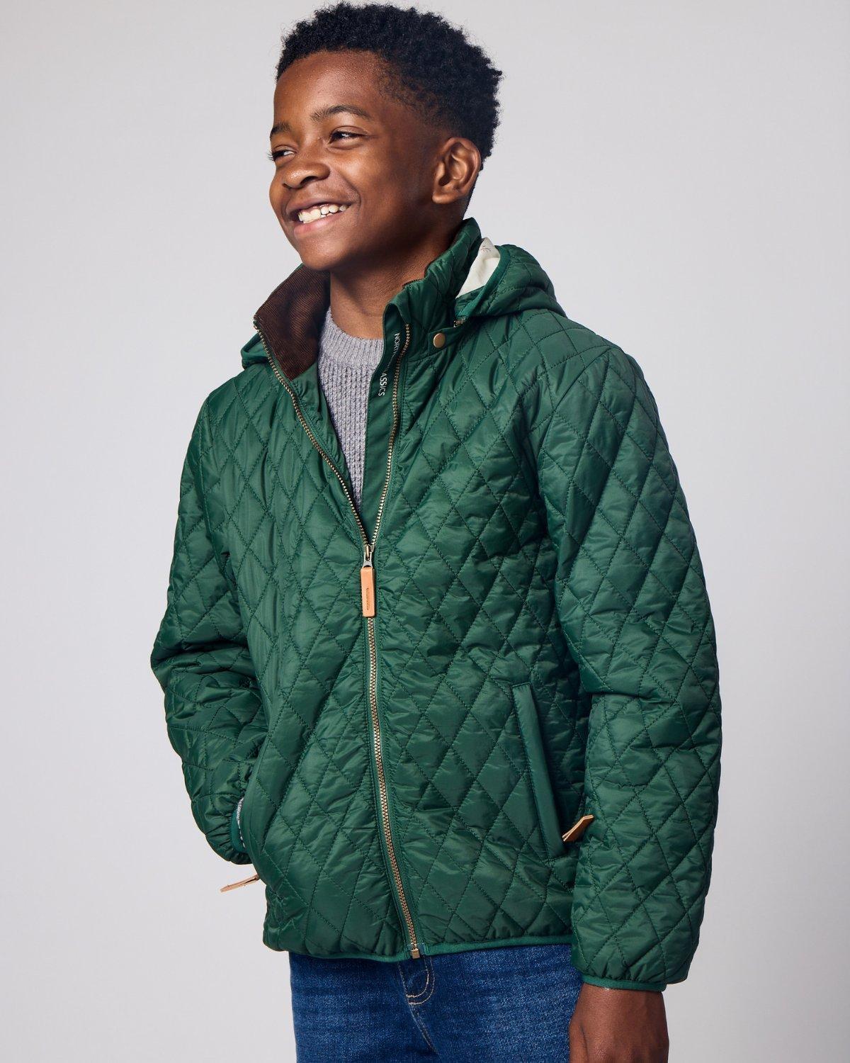 Kids Ivy Green Puffer Jacket image number 2
