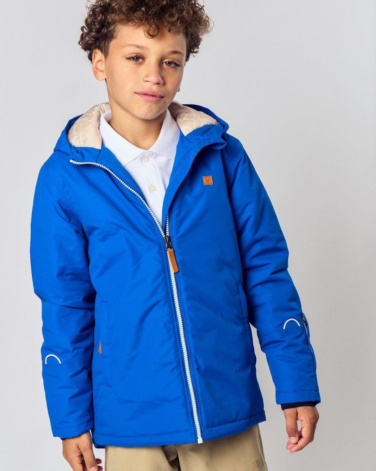 Kids Varsity Blue Winter Coat image number 2