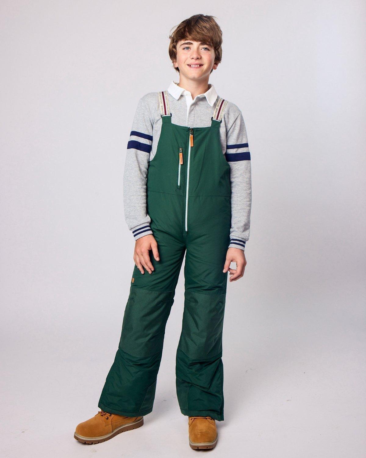 Kids Ivy Green Bib Snow Pant image number 2