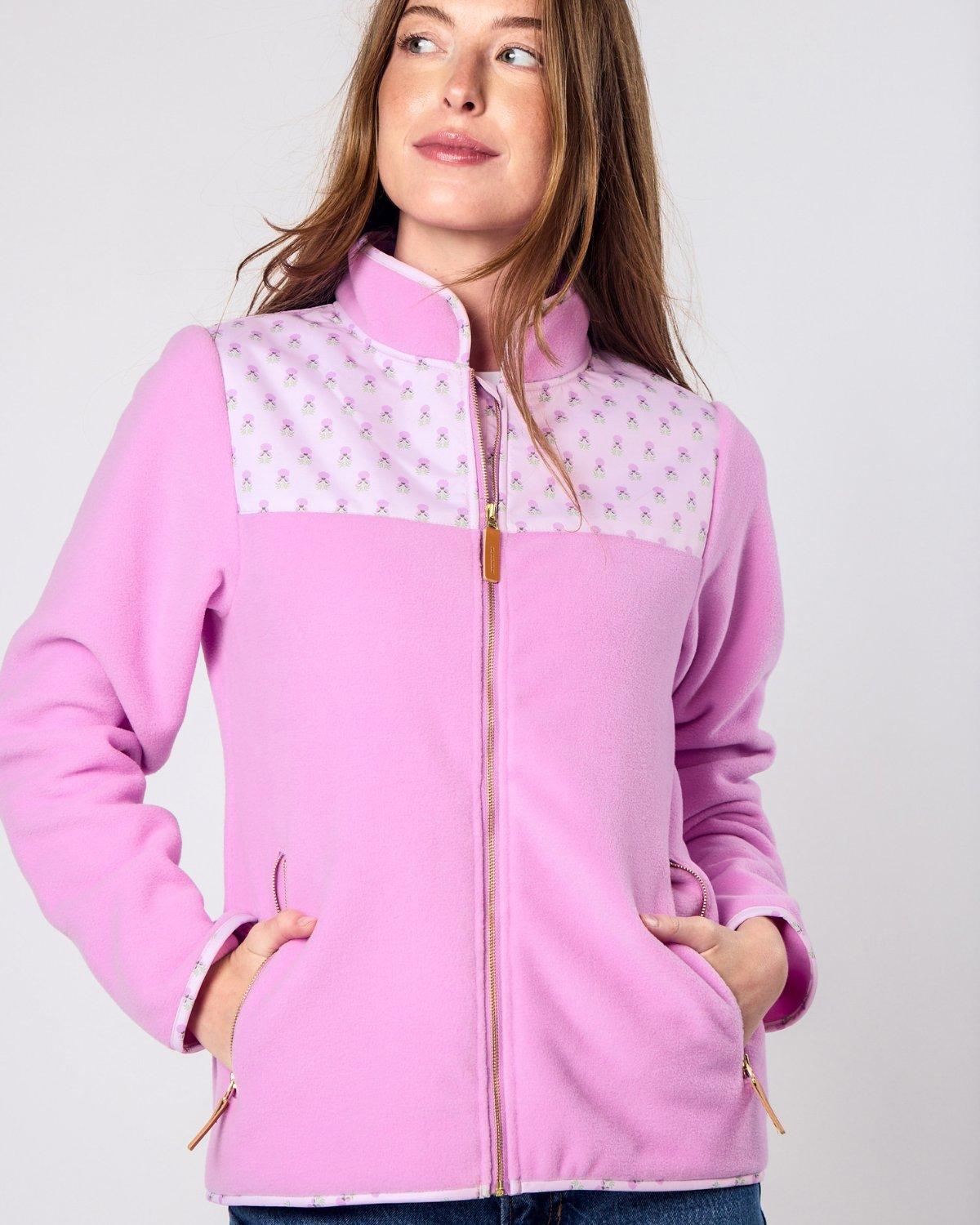 Women's Pink Lavender Fleece Jacket image number 2