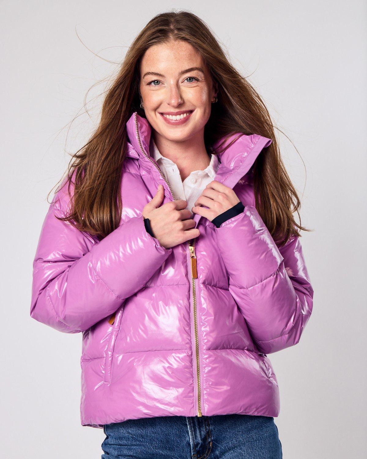 Women's Hi-Gloss Pink Lavender Ultra Puff Coat image number 2
