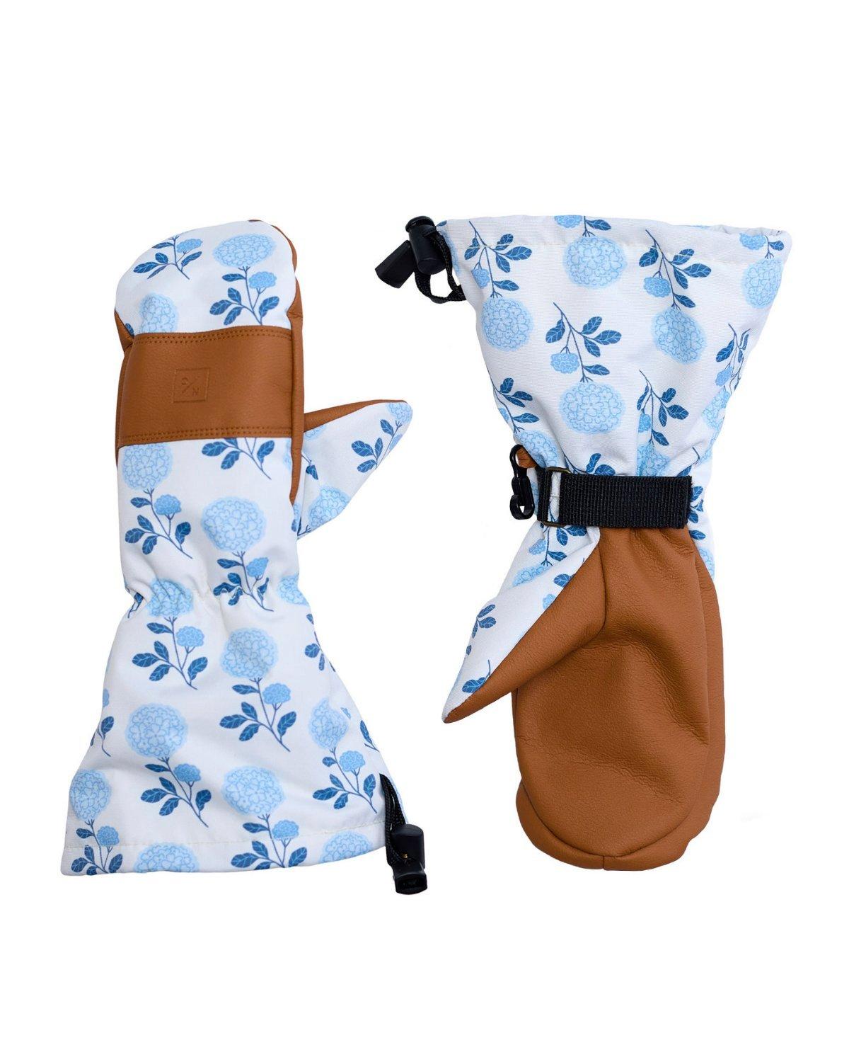 Women's Hydrangea Waterproof Ski Mitten image number 1