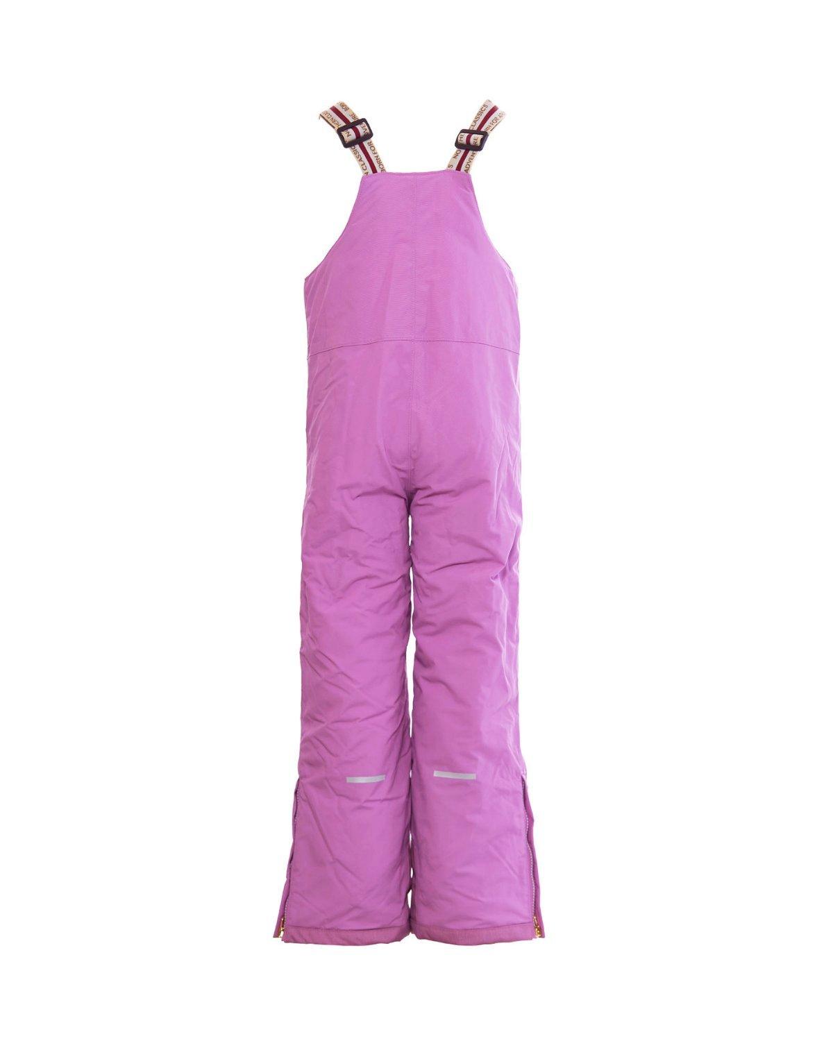 Kids Pink Lavender Bib Snow Pant image number 1