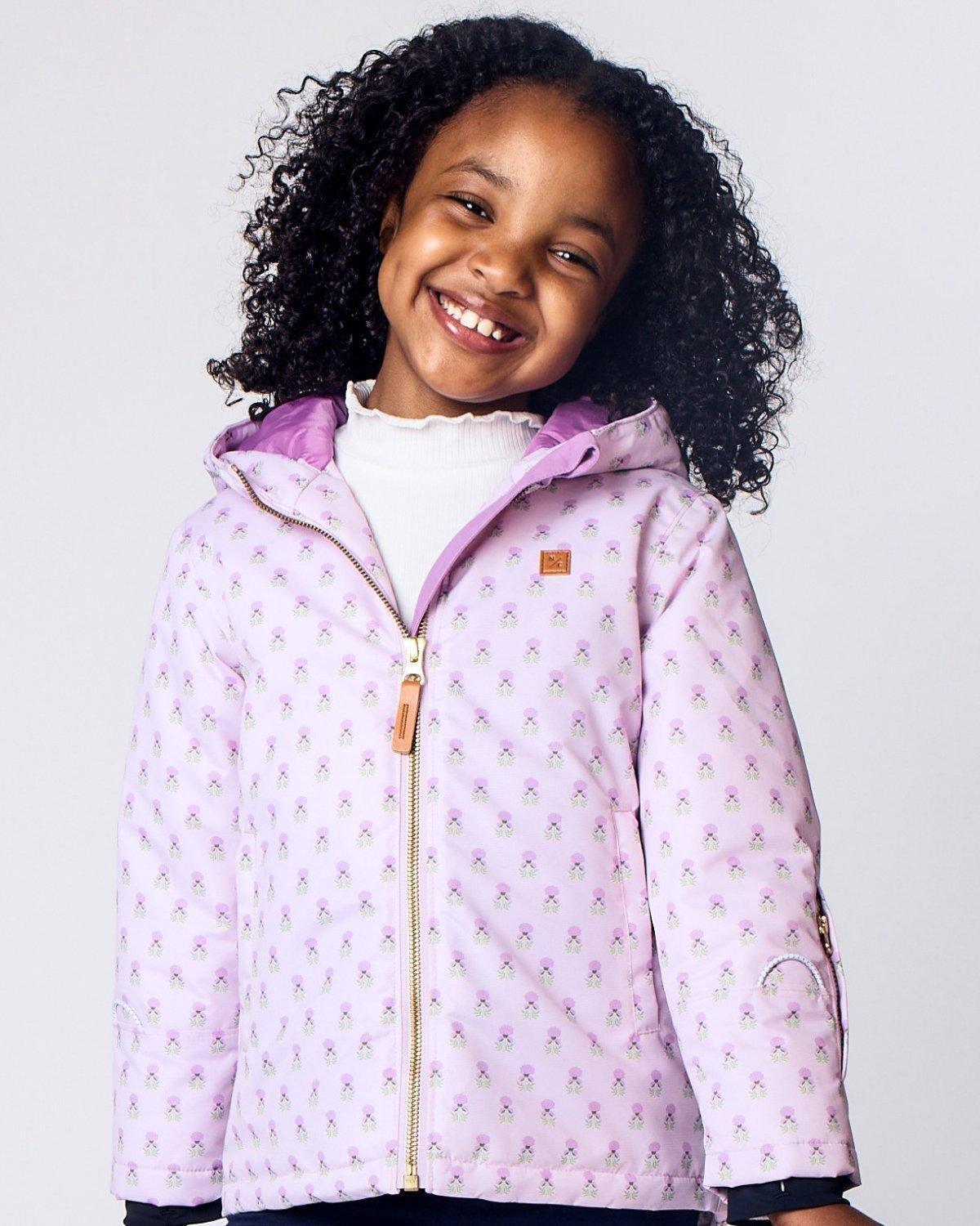 Kids Pink Marigold Winter Coat image number 2