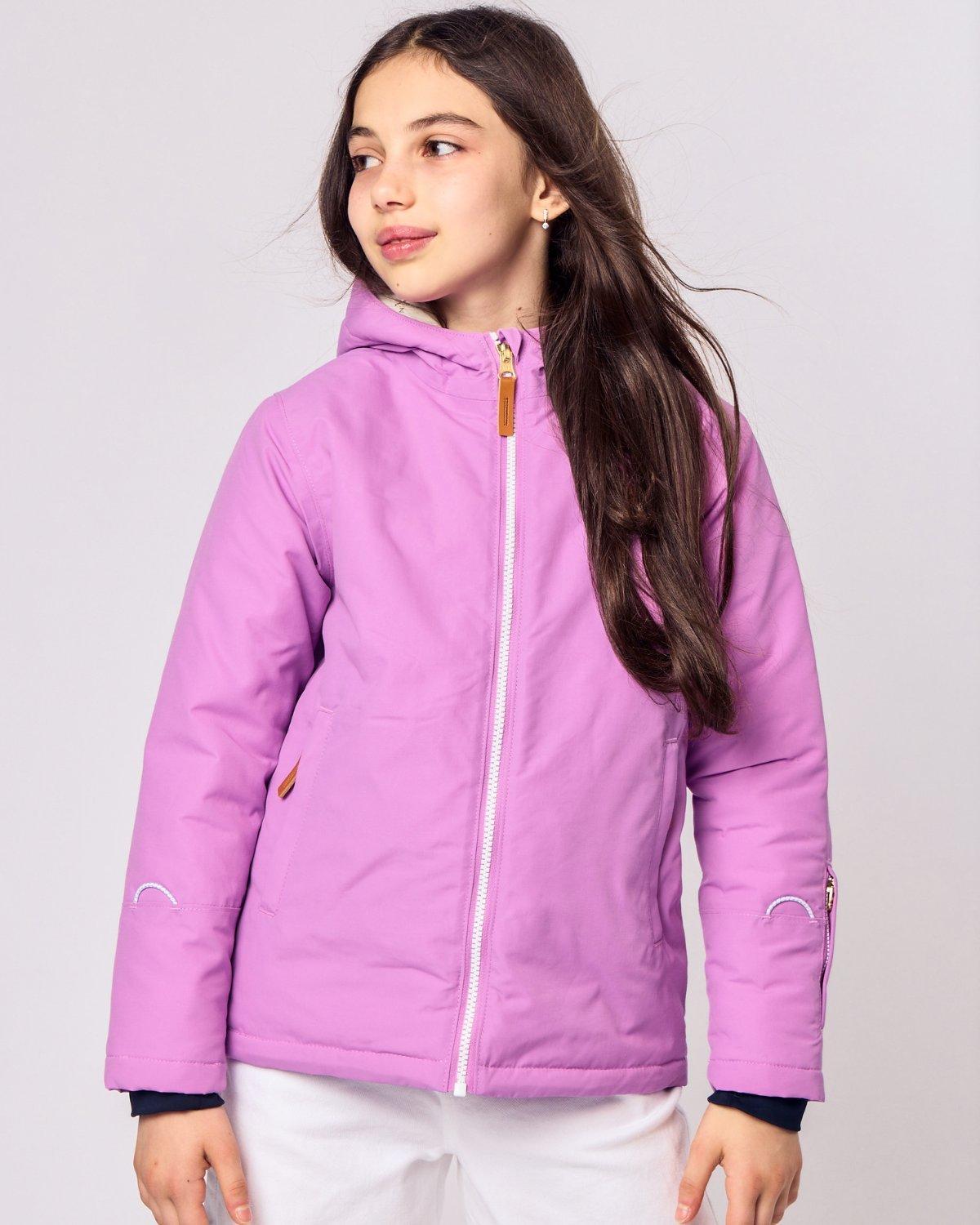 Kids Pink Lavender Winter Coat image number 2