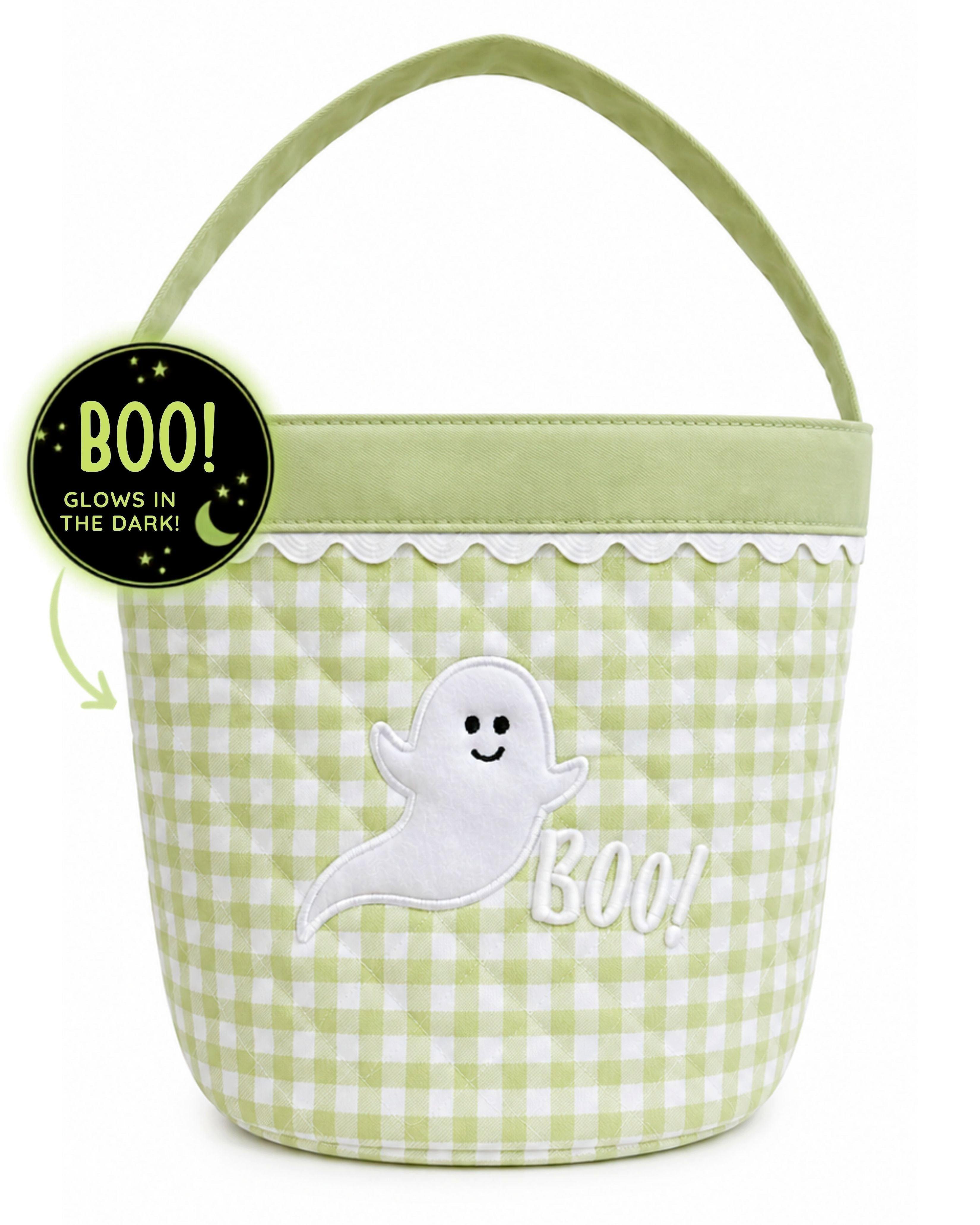 Glow-in-the-Dark Ghost Trick-or-Treat Halloween Tote image number 3
