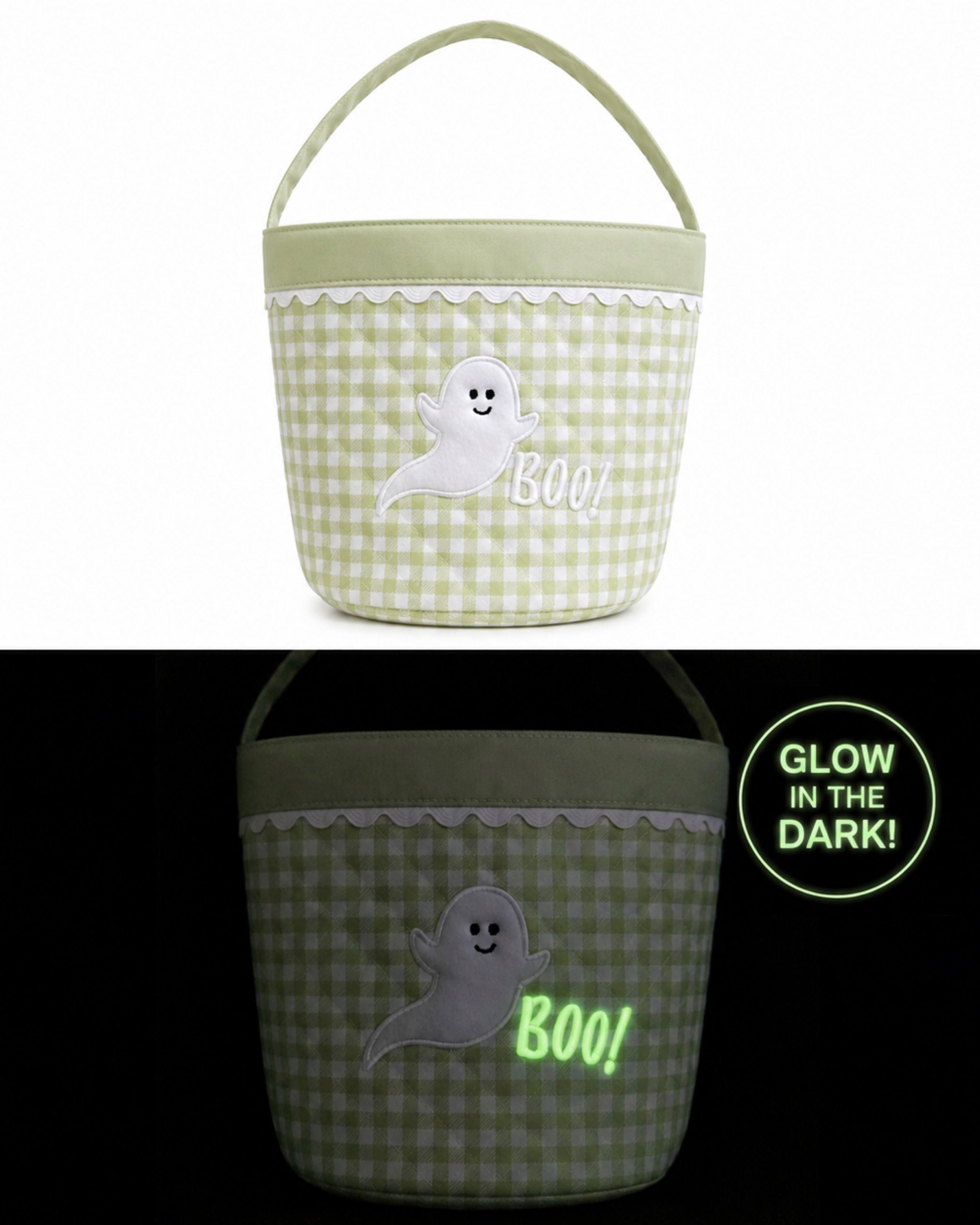Glow-in-the-Dark Ghost Trick-or-Treat Halloween Tote image number 4
