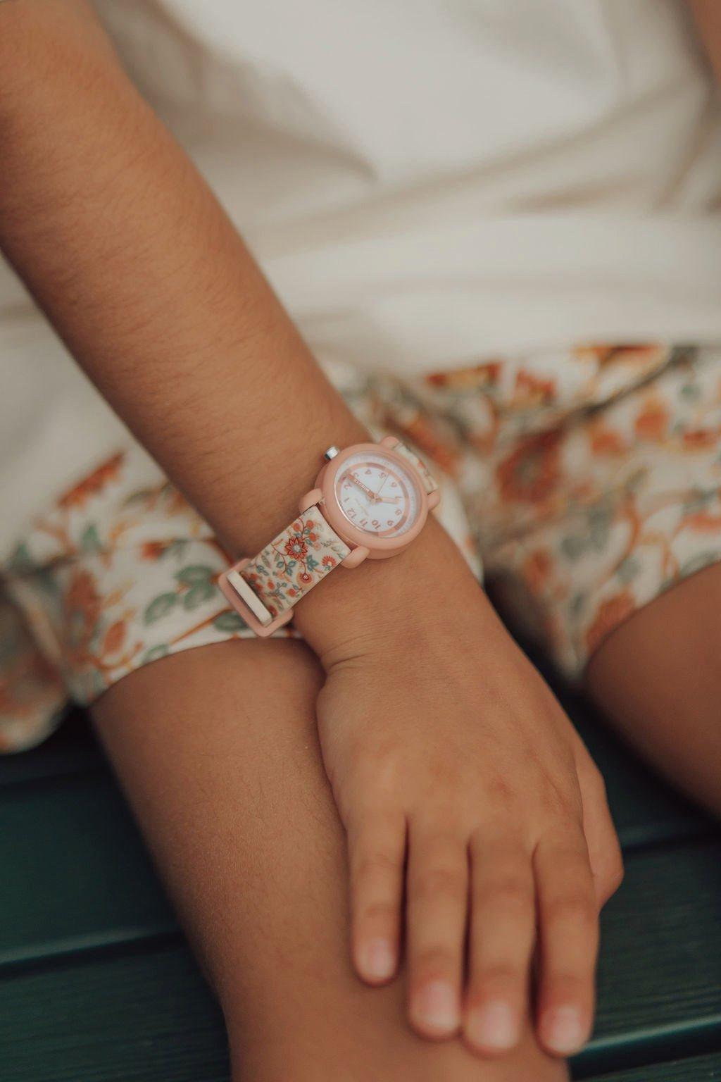 Classic Watch | Silicone + Stainless Steel | In Bloom image number 1
