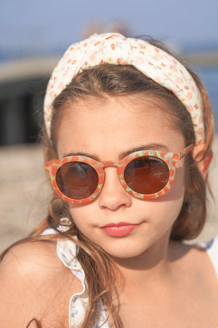 Classic Knot Headband | Organic Cotton | Sunset Meadow image number 1