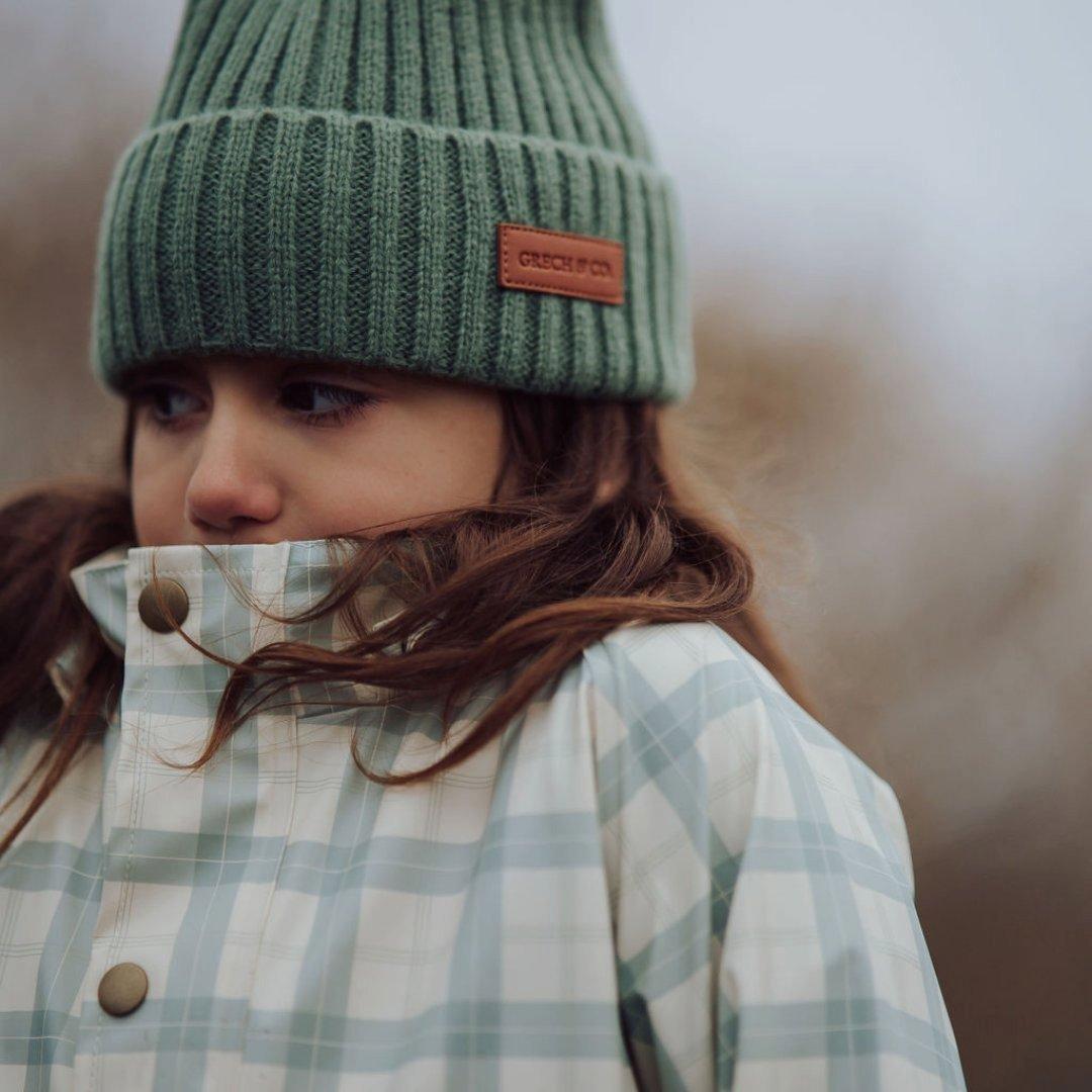 Knit Beanie Wide Rib | Fern image number 2