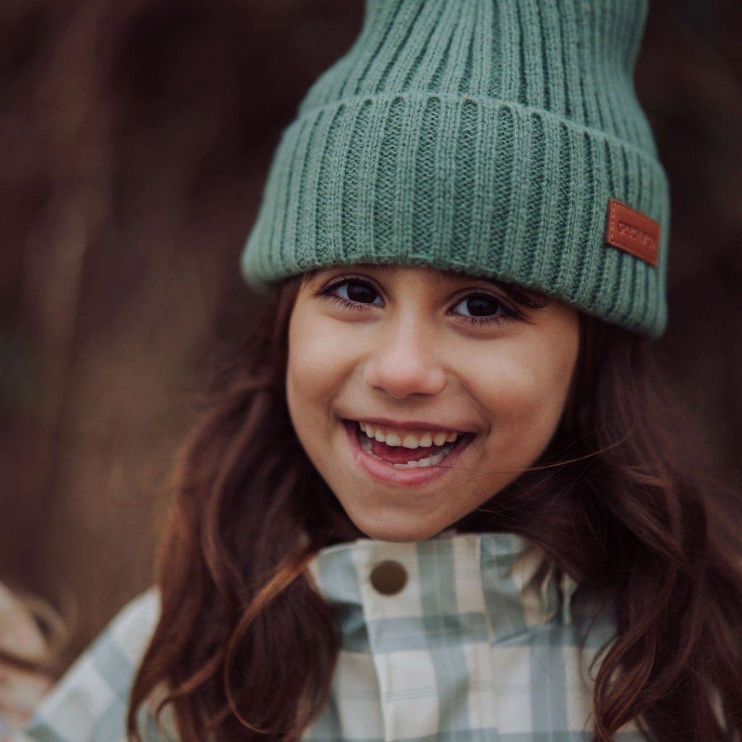 Knit Beanie Wide Rib | Fern image number 1