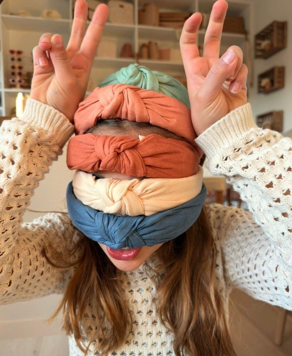 Classic Knot Headband | Organic Cotton | Fern image number 1