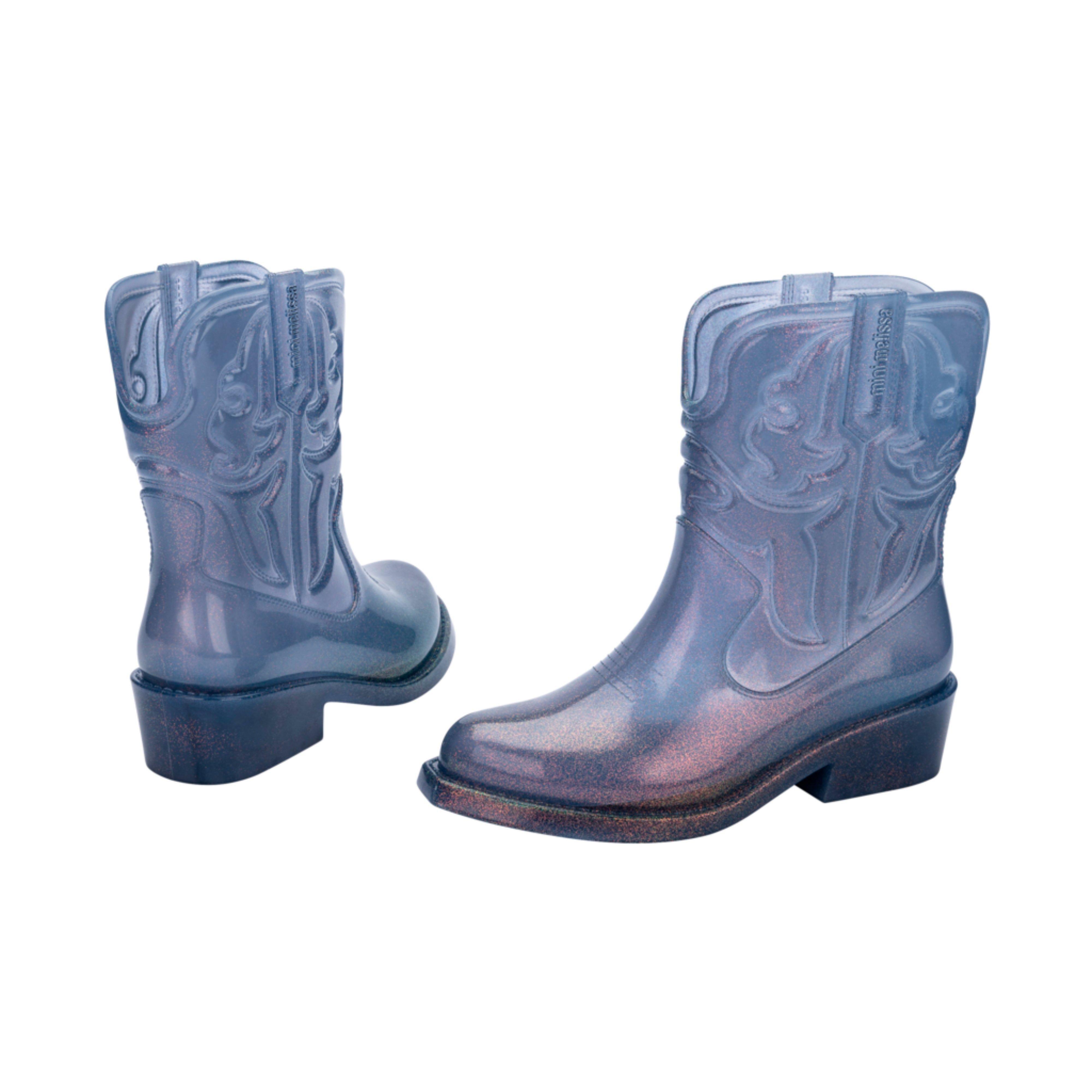 Texas Boot Kid in Glitter Blue image number 1