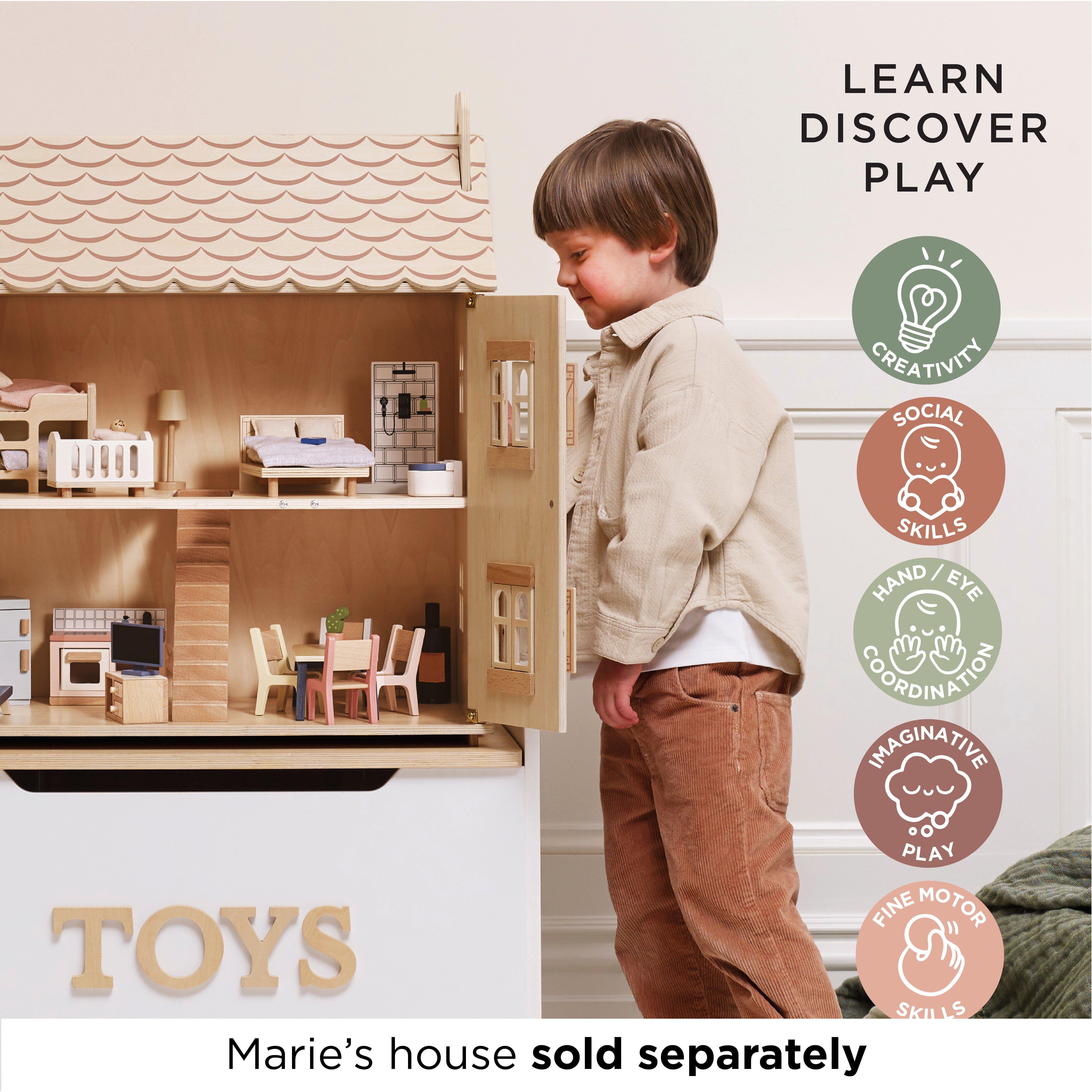 Deluxe Dolls House Furniture Set image number 3