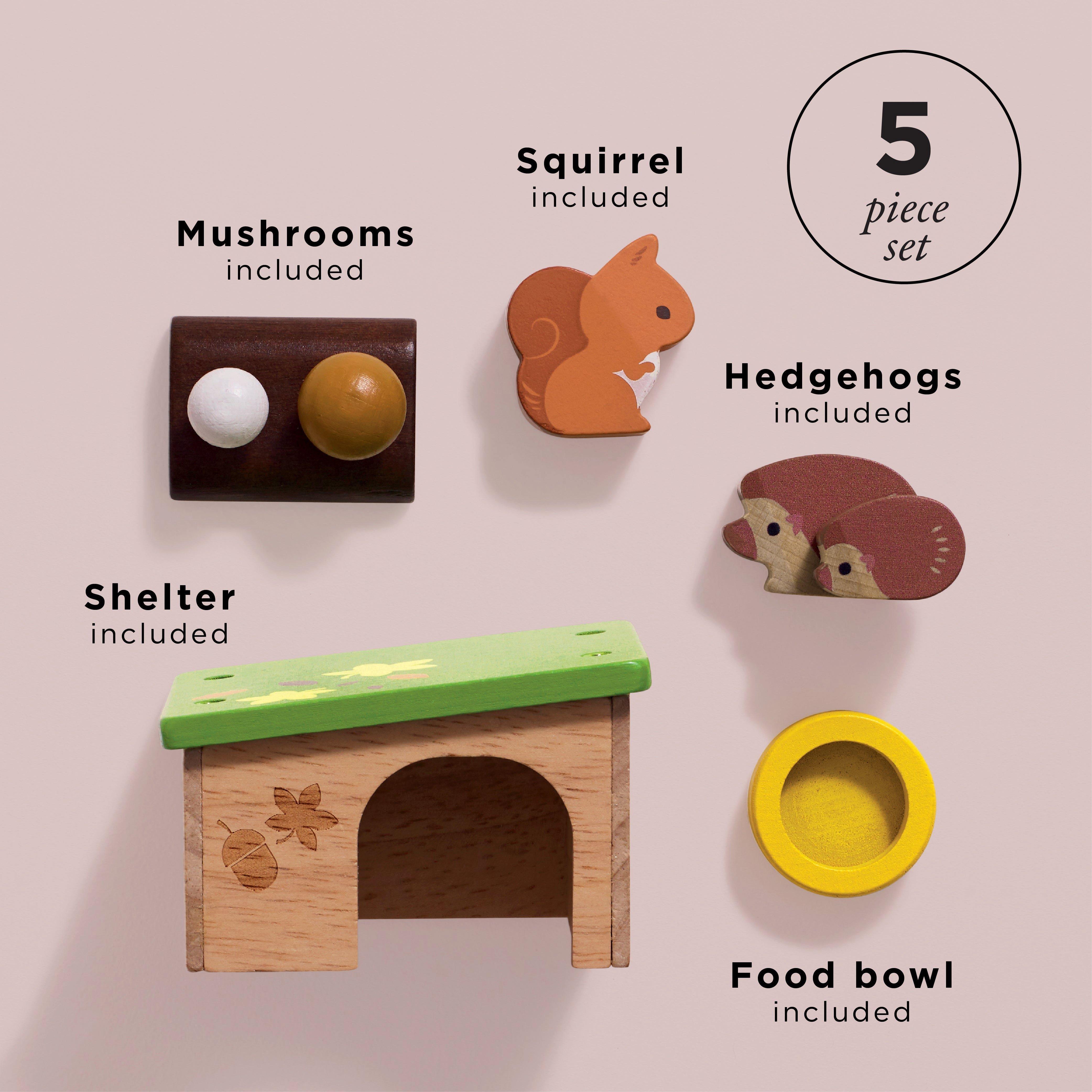 Hedgehog & Squirrel Animal Set image number 1