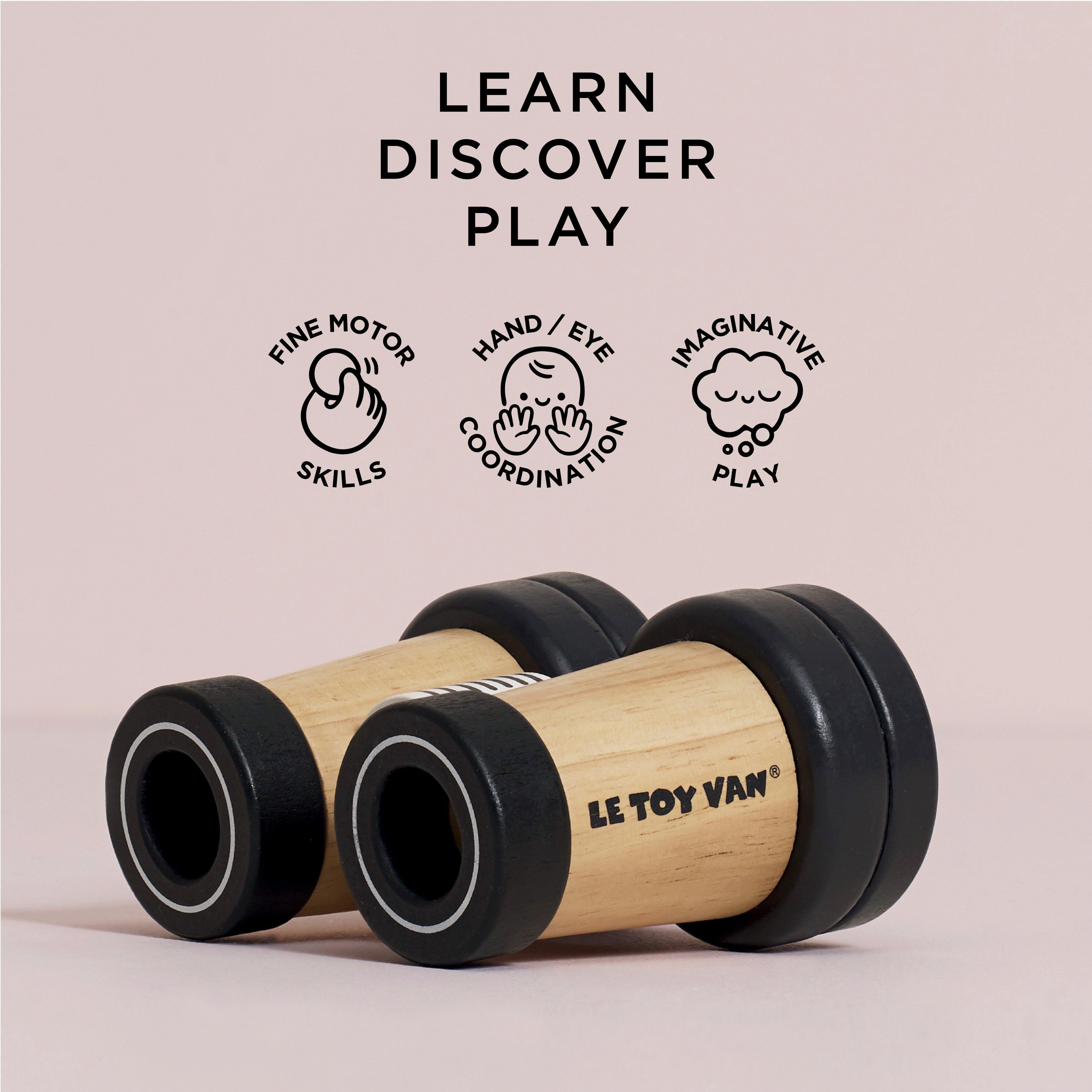 Wooden Retro Binoculars image number 3