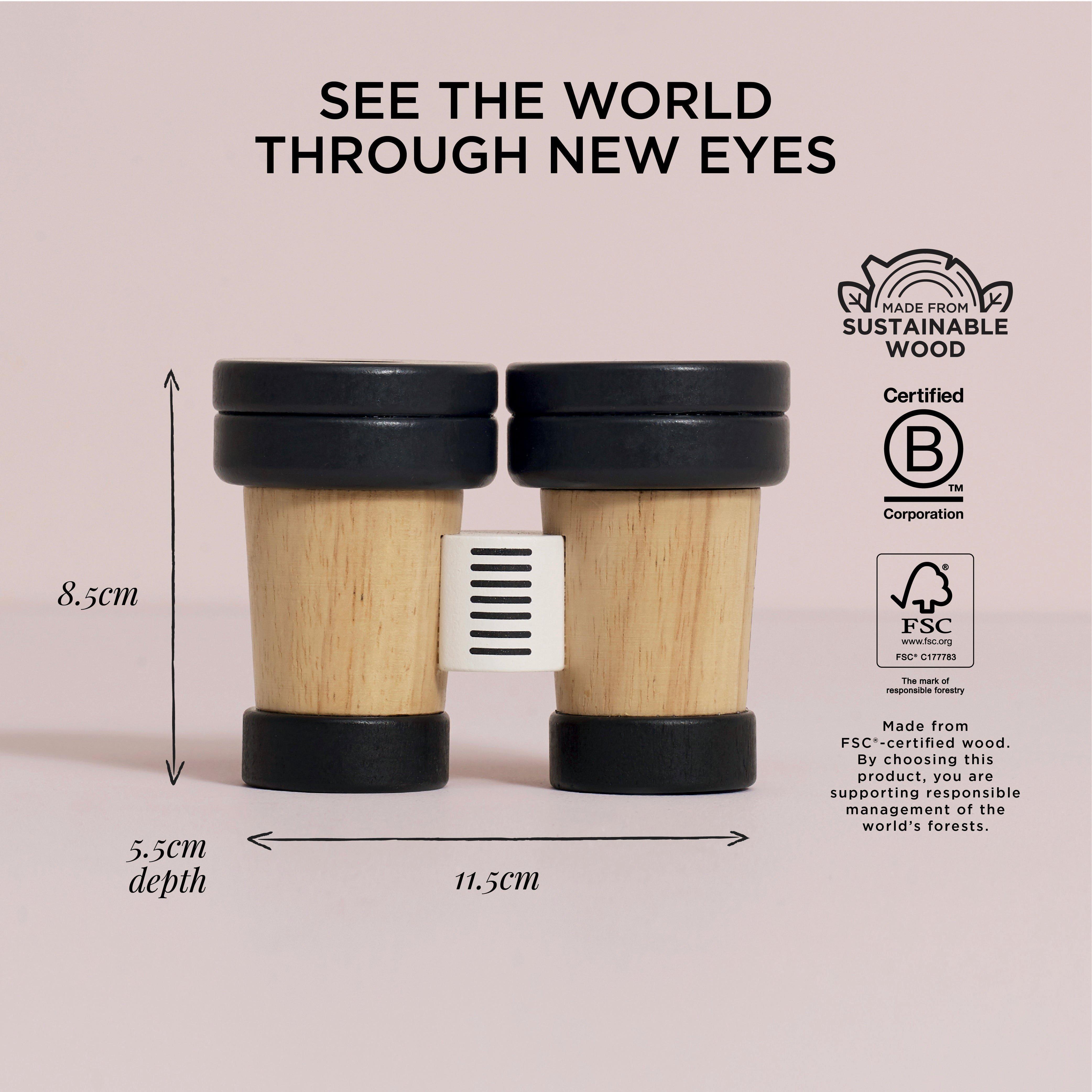 Wooden Retro Binoculars image number 4