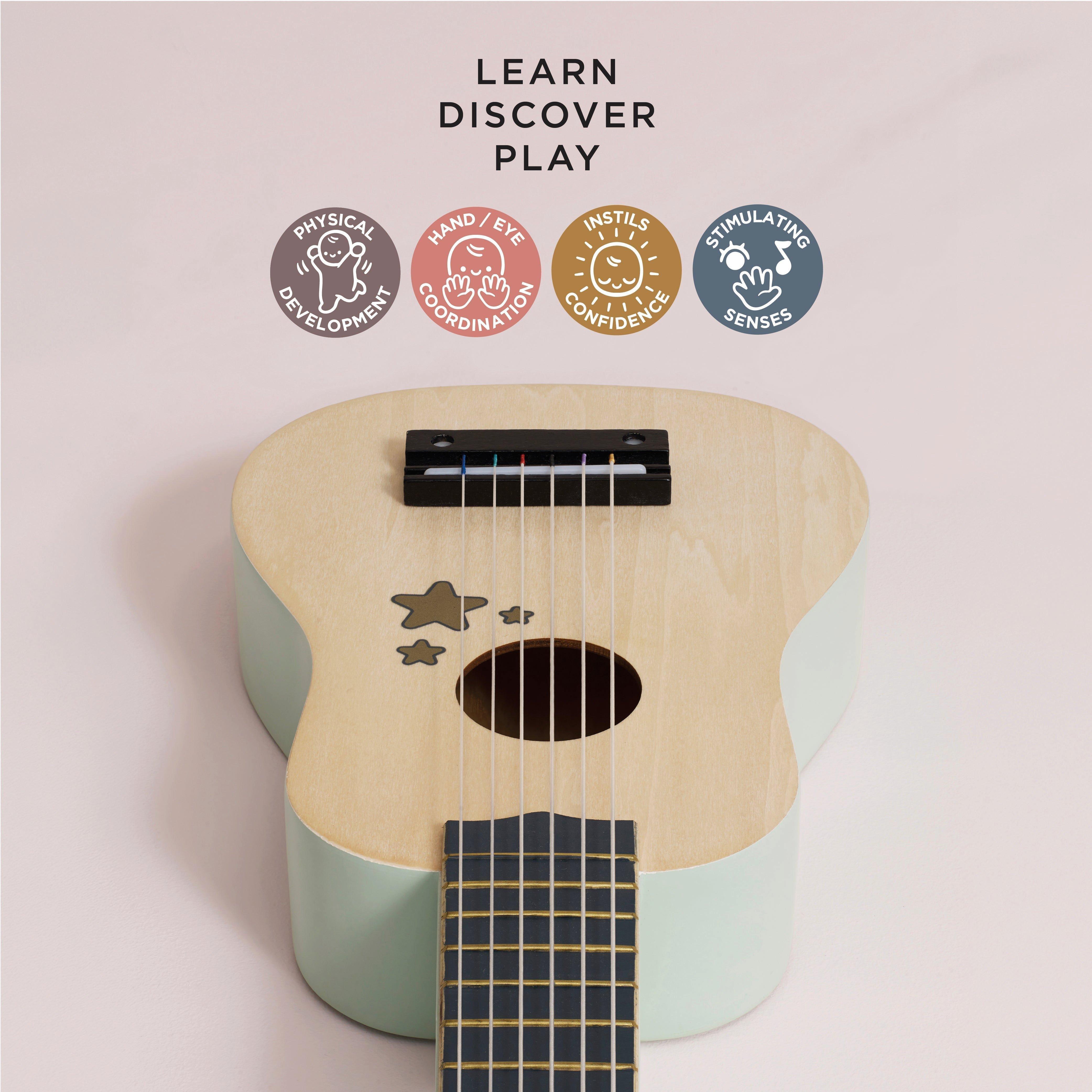 Wooden Guitar Toy Instrument image number 2