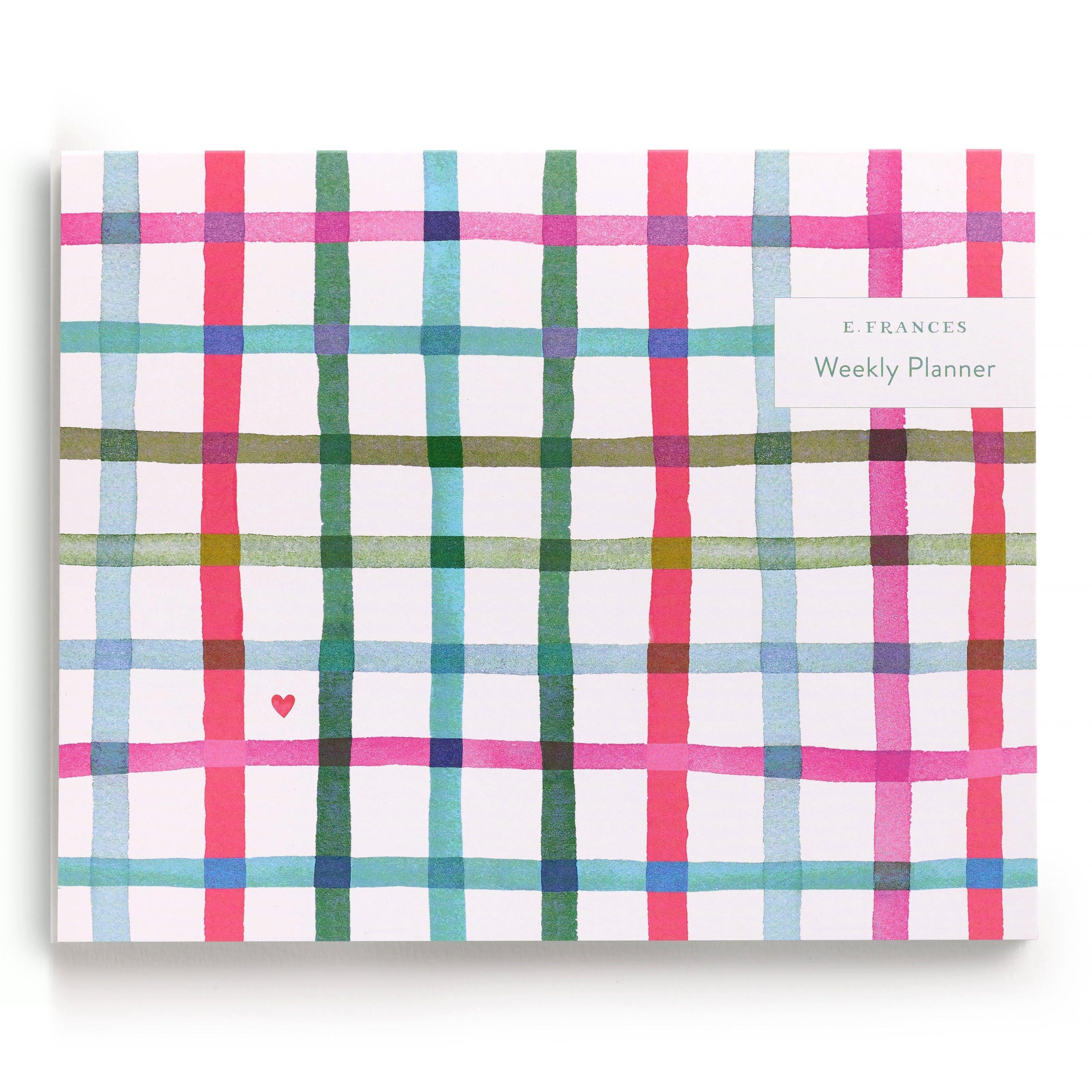 Happy Plaid Covered Planner image number 2