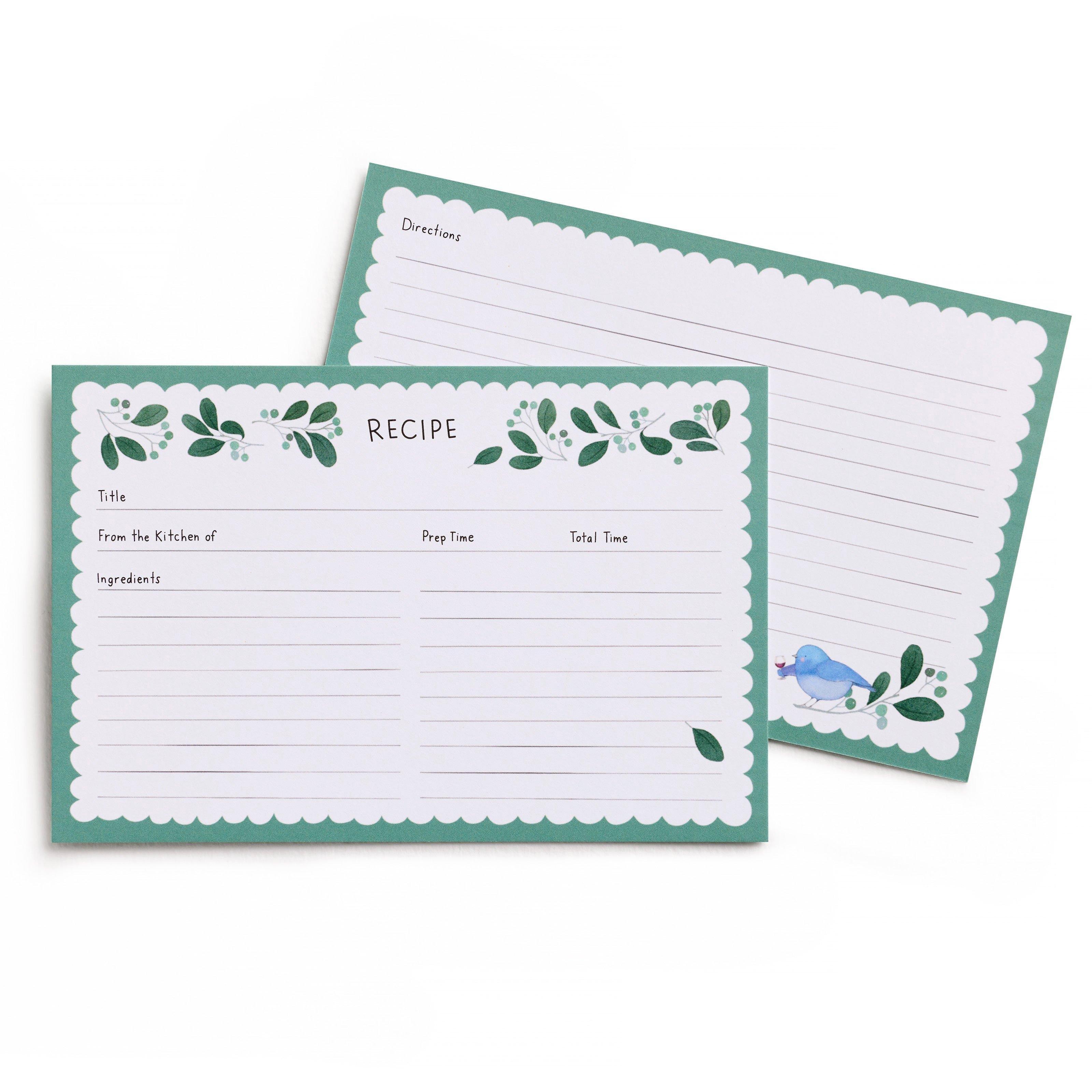 Chirps and Cheers Recipe Card Set image number 1