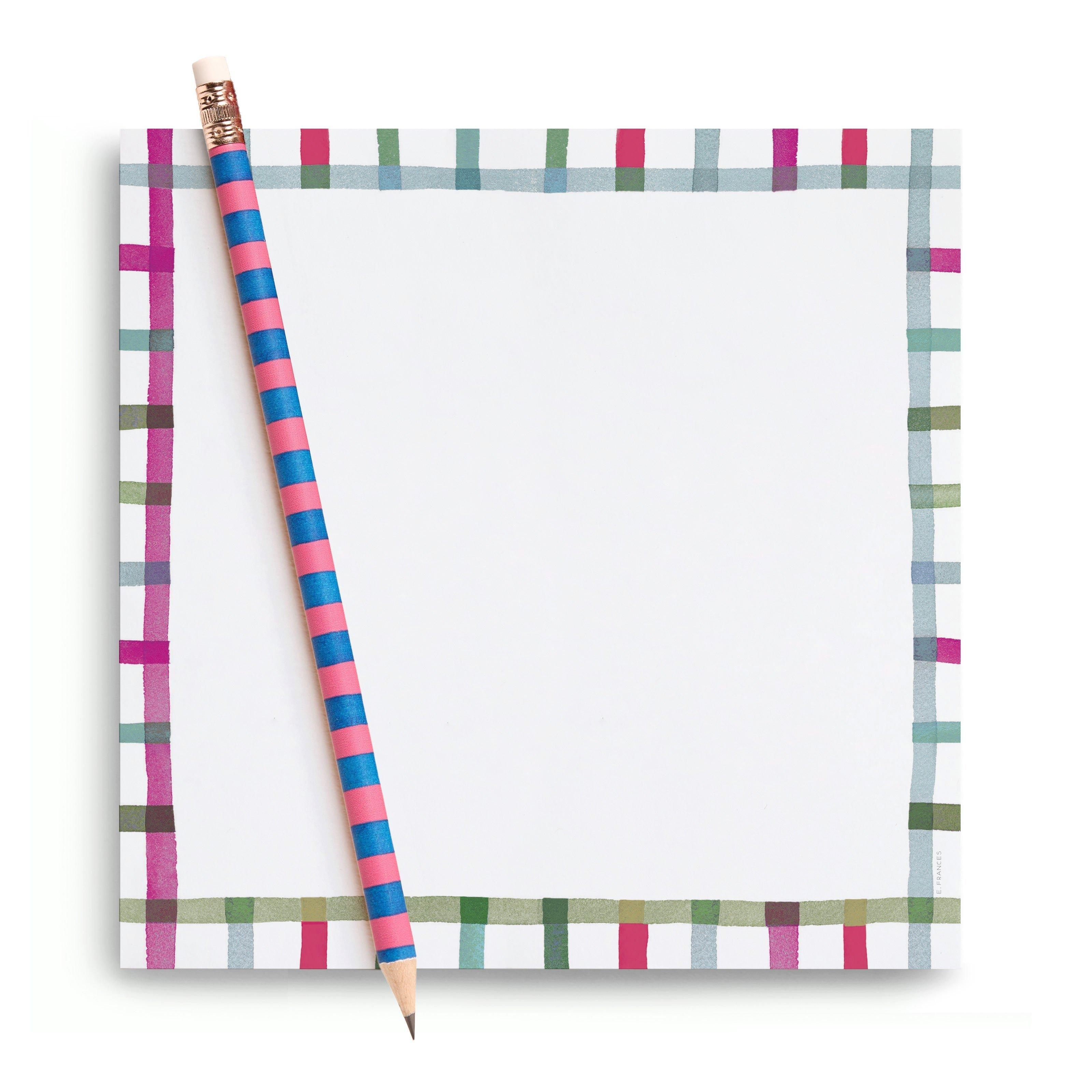 Happy Plaid Chunky Notepad image number 1