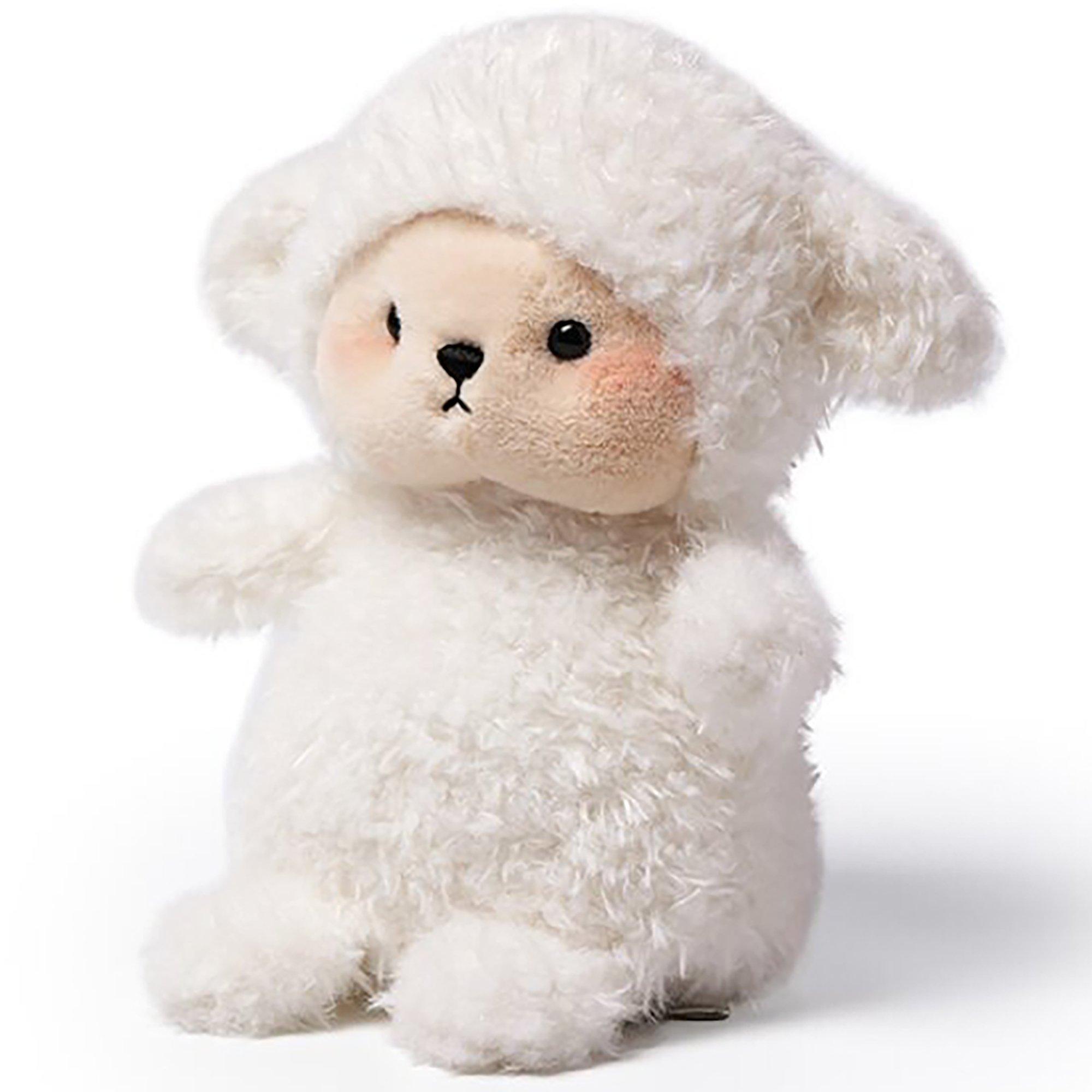 Kindergarten Series: New Born Baby Lamb - 7" Plush image number 1