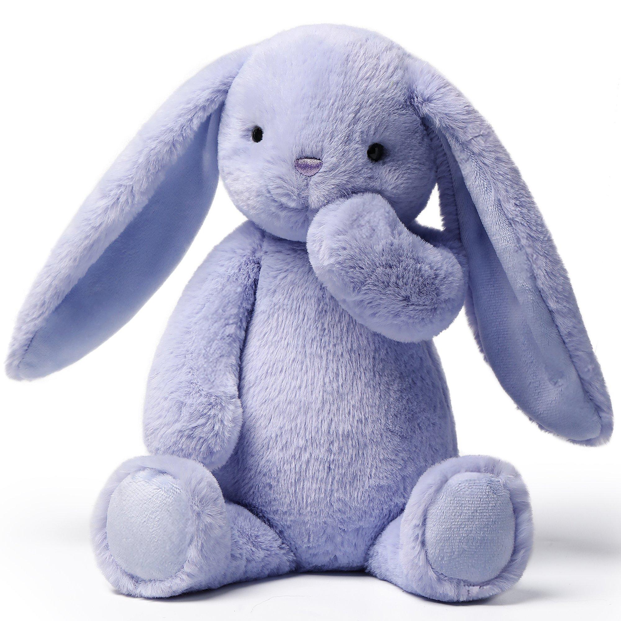 Forest Series: Iris Purple Smiling Rabbit - 9.8" Plush image number 3