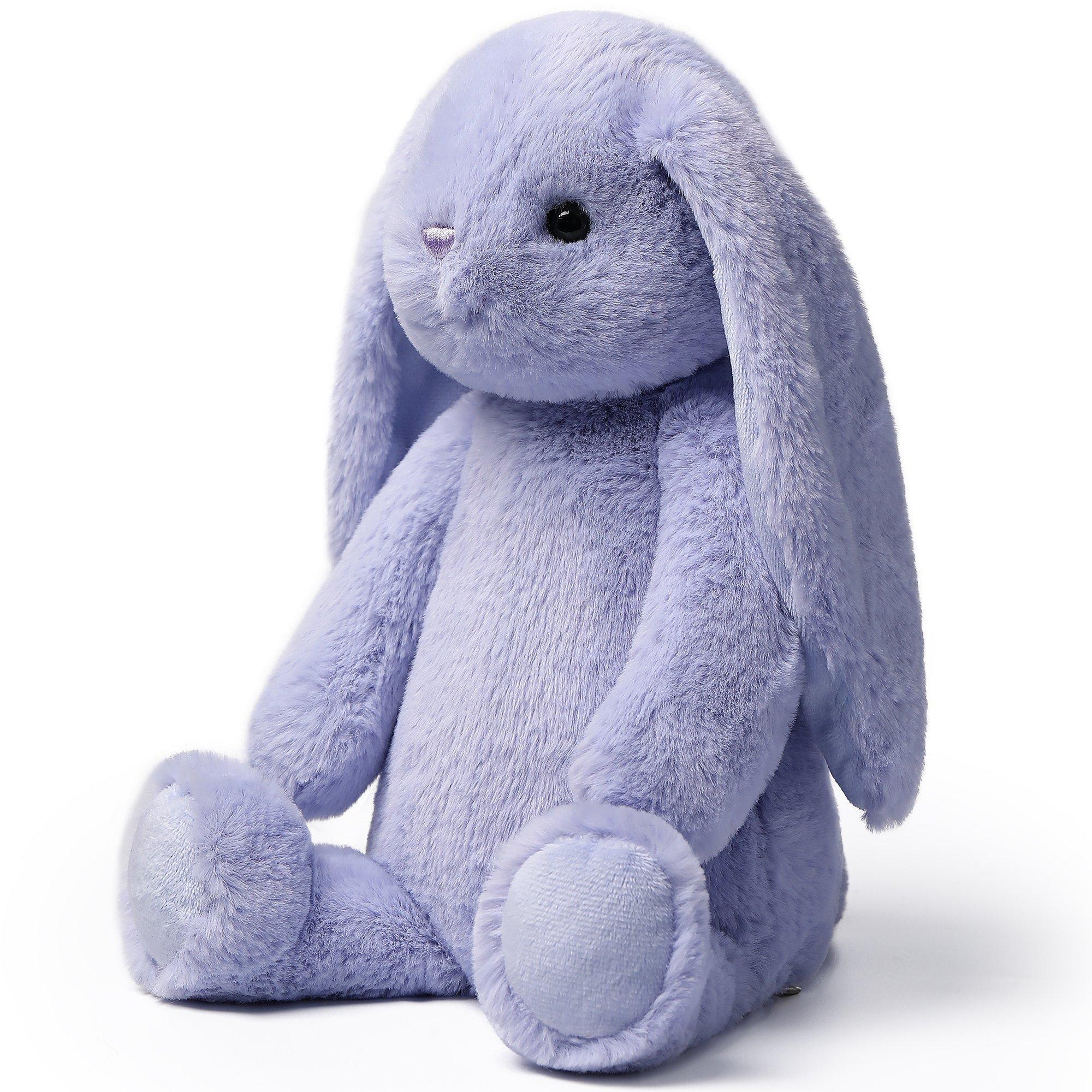 Forest Series: Iris Purple Smiling Rabbit - 9.8" Plush image number 1