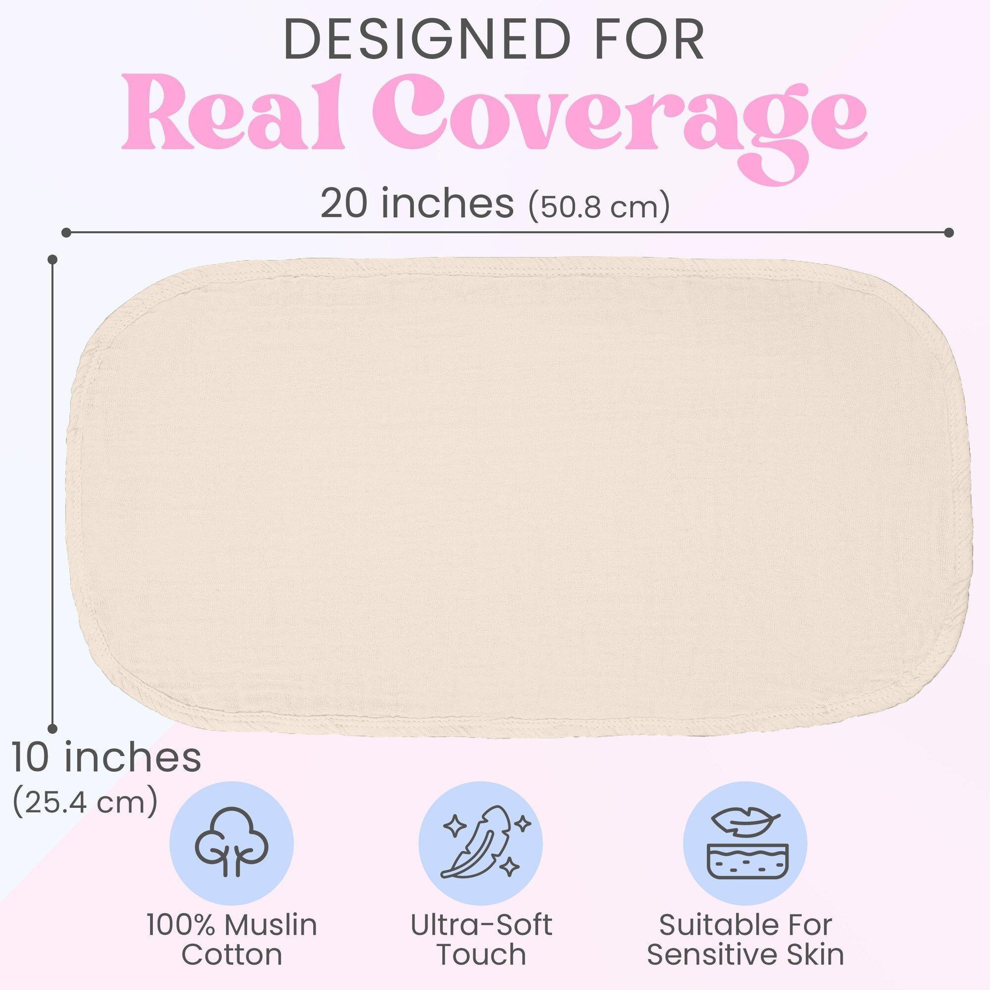 Burp Cloths: 10pk - Sand image number 2