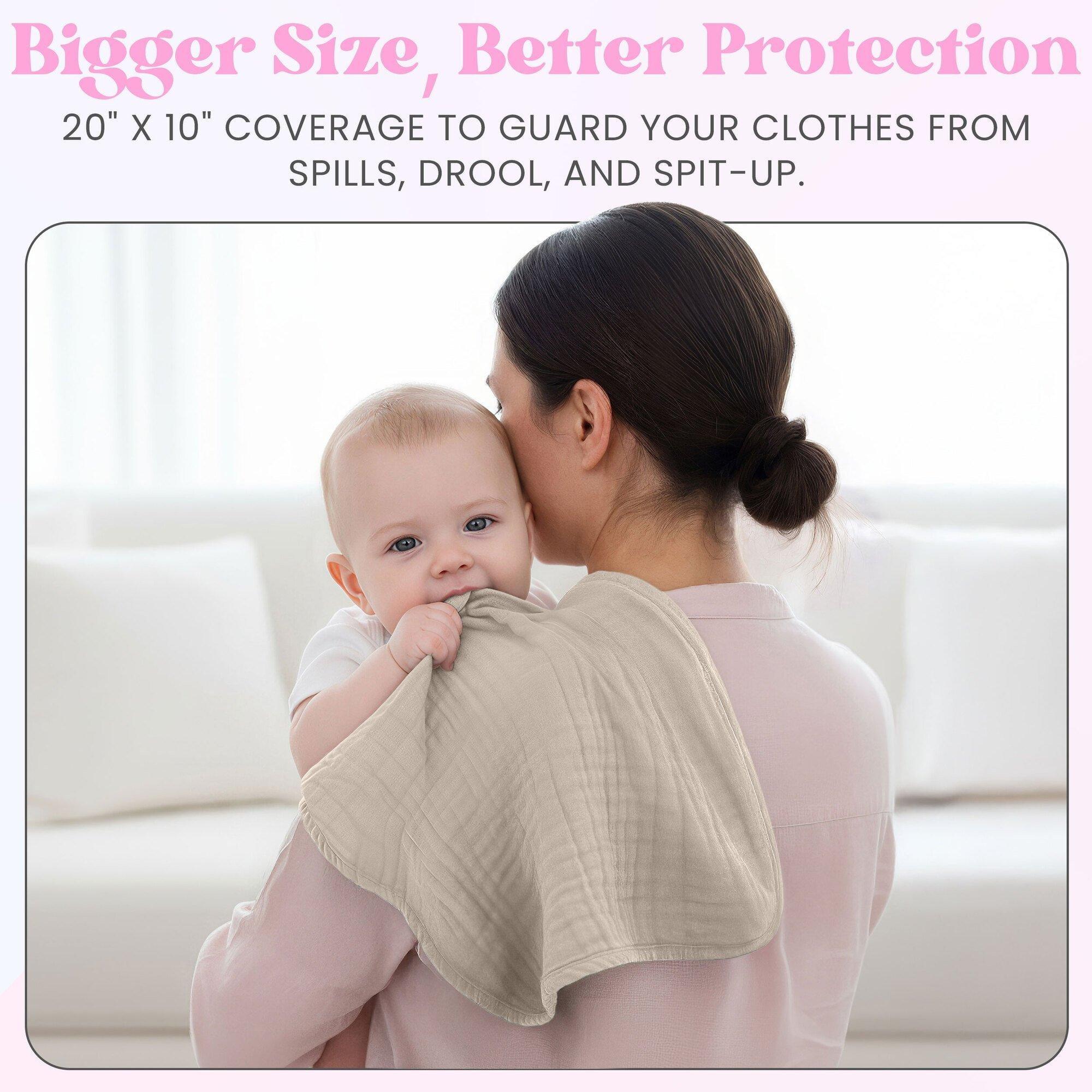 Burp Cloths: 10pk - Sand image number 3