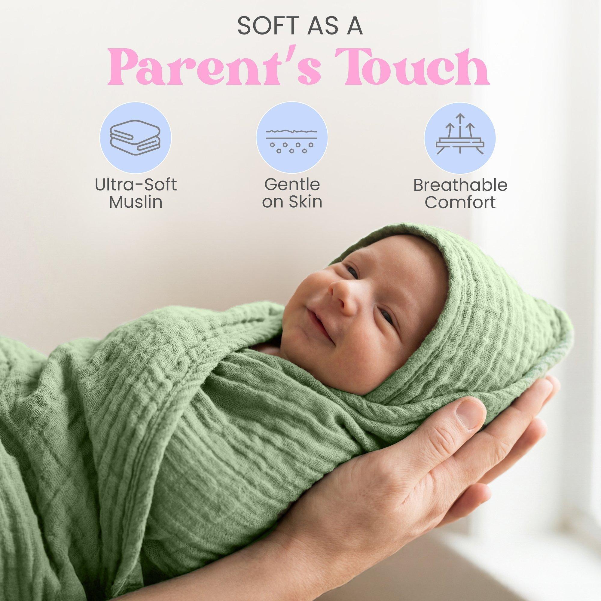 Hooded Baby Bath Towel: 2pk - Light Green & Charcoal image number 2